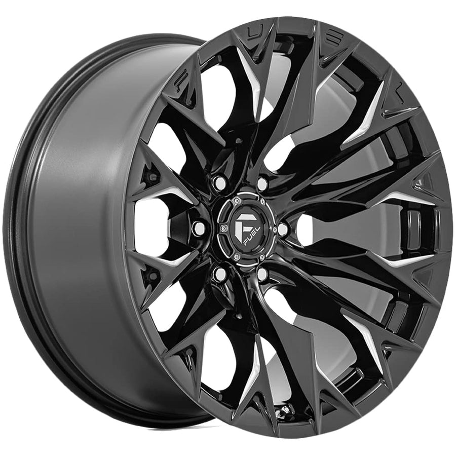 FLAME FUEL OFF-ROAD 20X9 8X6.5 5.79 20mm GLOSS BLACK MILLED - D80320908257