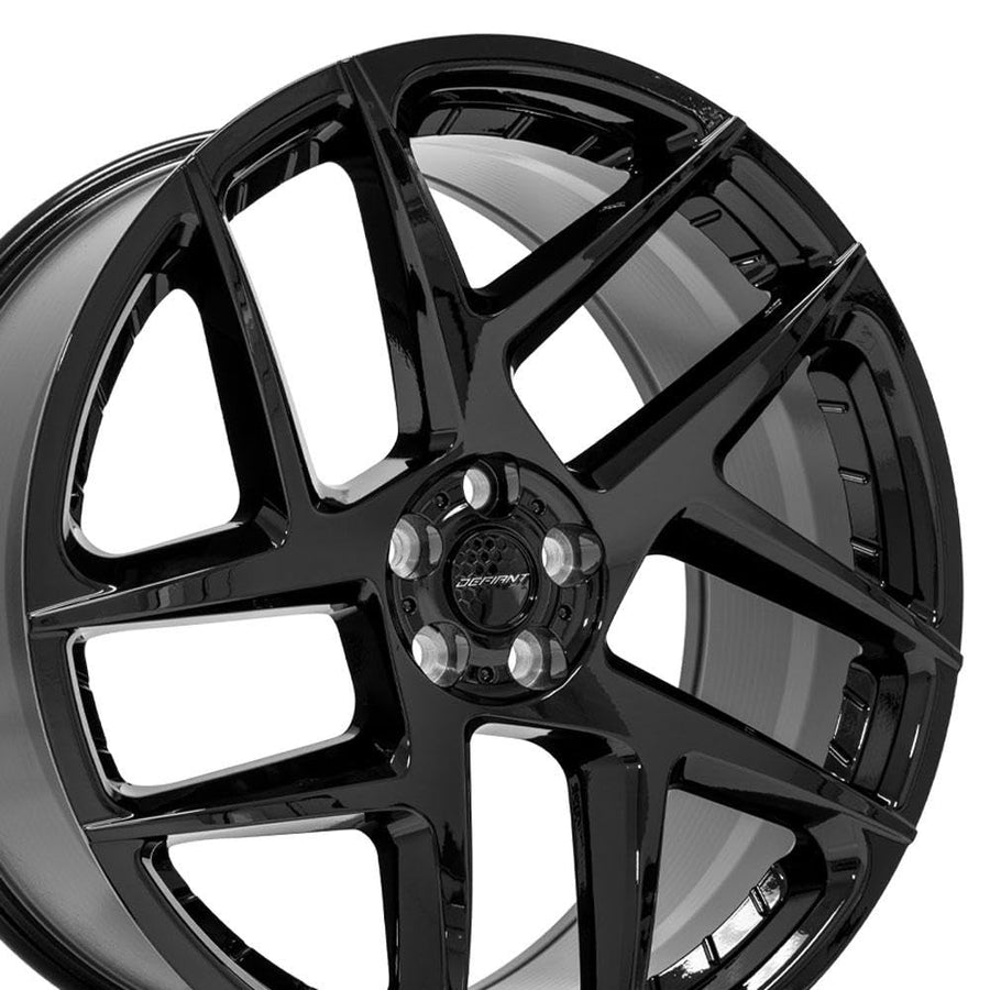 DF05 Wheels DEFIANT 22x10 5x120mm +37et in Gloss Black