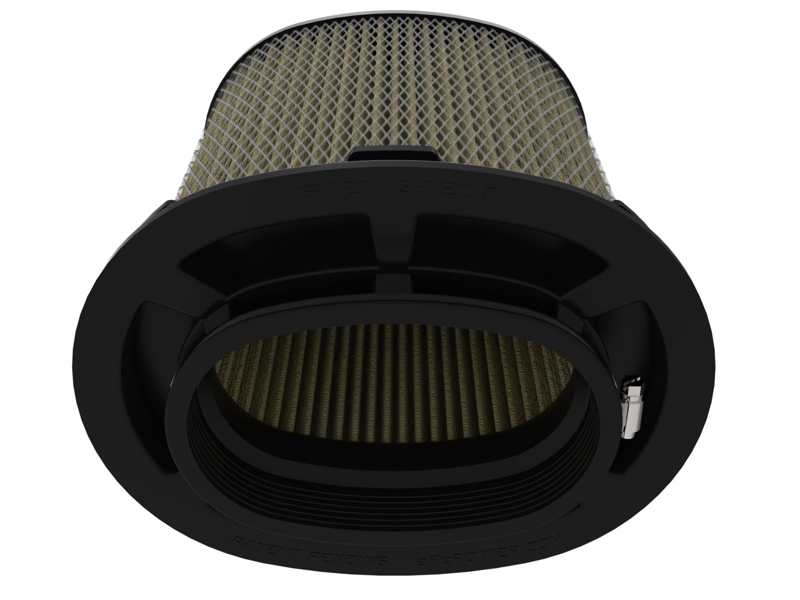 Momentum Intake Replacement Air Filter aFe POWER w/Pro GUARD 7 Oiled Media - 5.50"x3.50" Inlet, 9" Tall - #20-91208G
