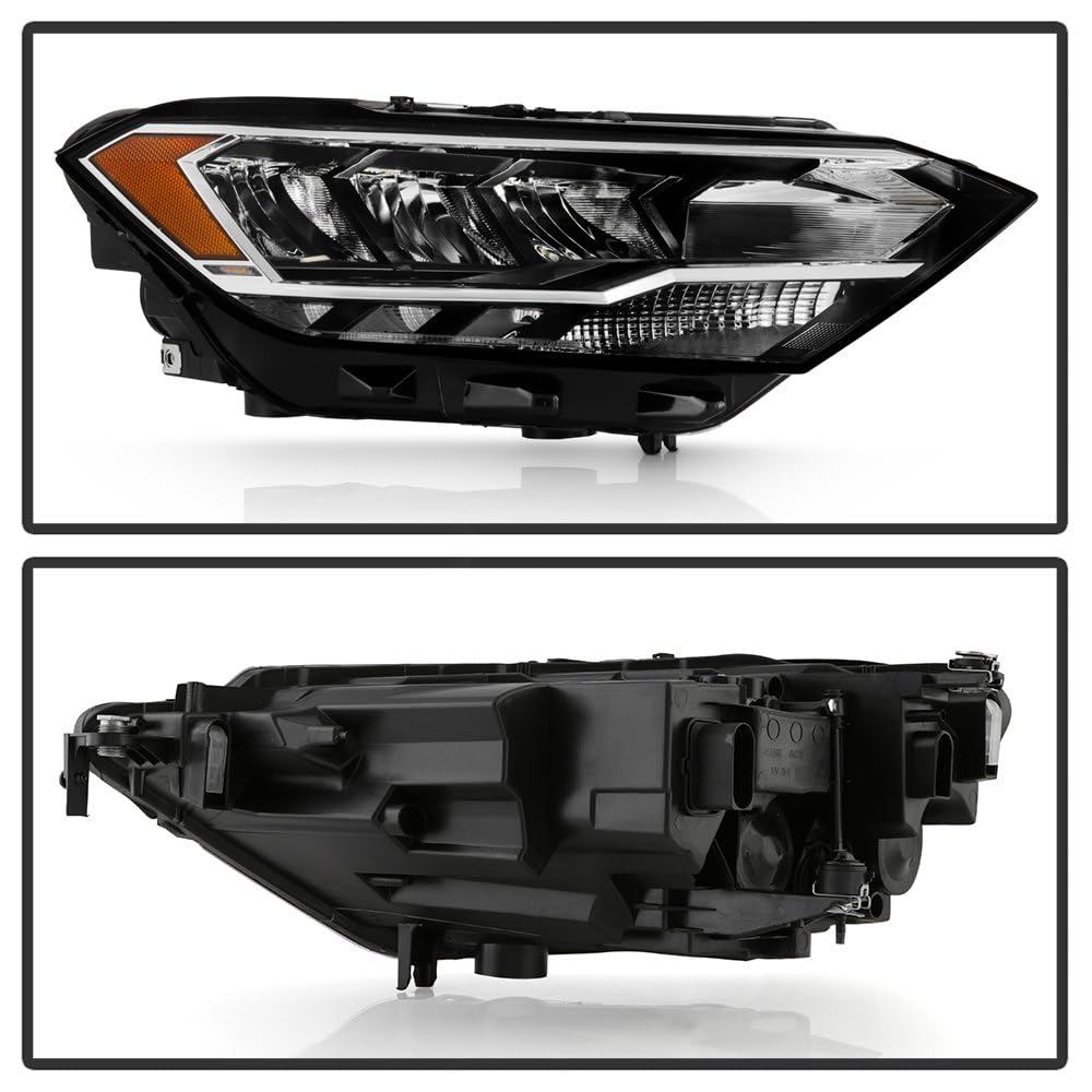 VW Jetta Spyder (OE) 19-22 S/Sport/SE (Not Fit SEL) High Low Beam LED Headlight - Low Beam-LED ; High Beam-LED ; Signal-PWY24(Included) - OE Right
