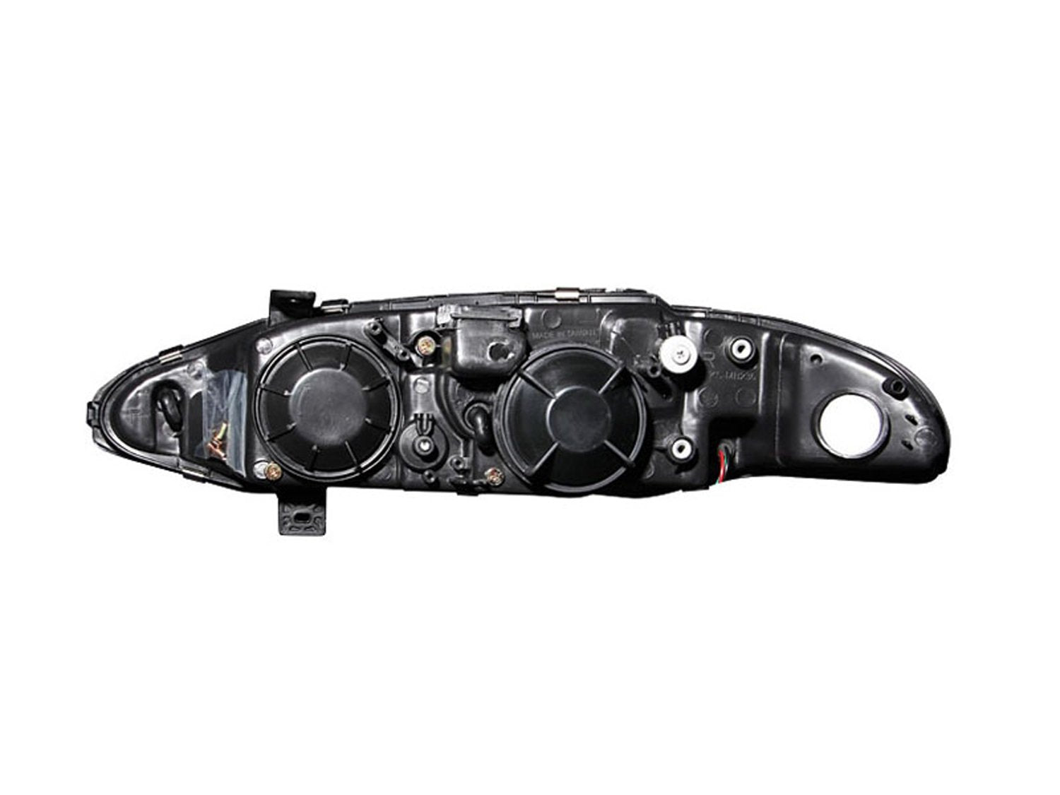 Black/Clear ANZO USA 121365 Halogen Projector Headlight for Mitsubishi Eclipse