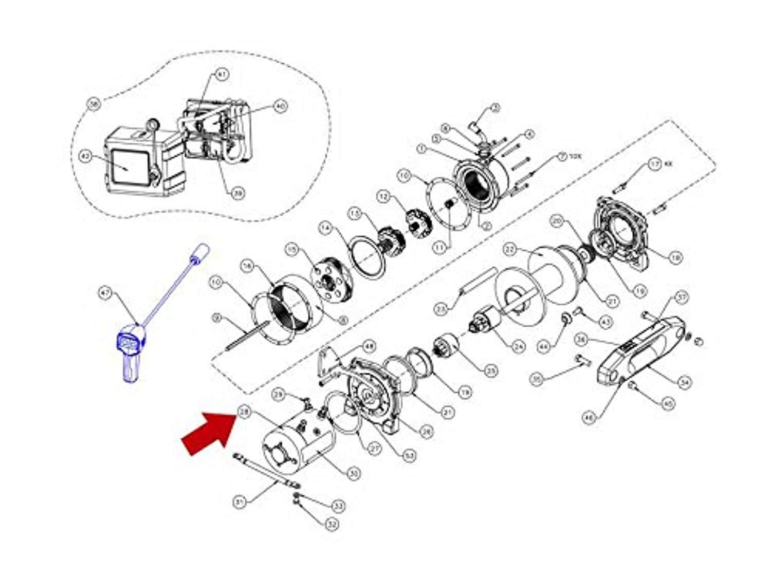 70784 WARN Short Motor- RED