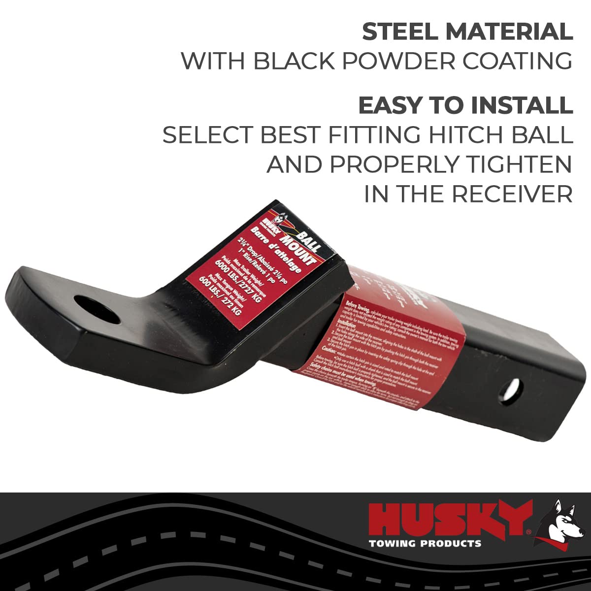 10 - HUSKY TOWING 1/2 X 1 X 2-1/4 Class III Ball Mount 31362