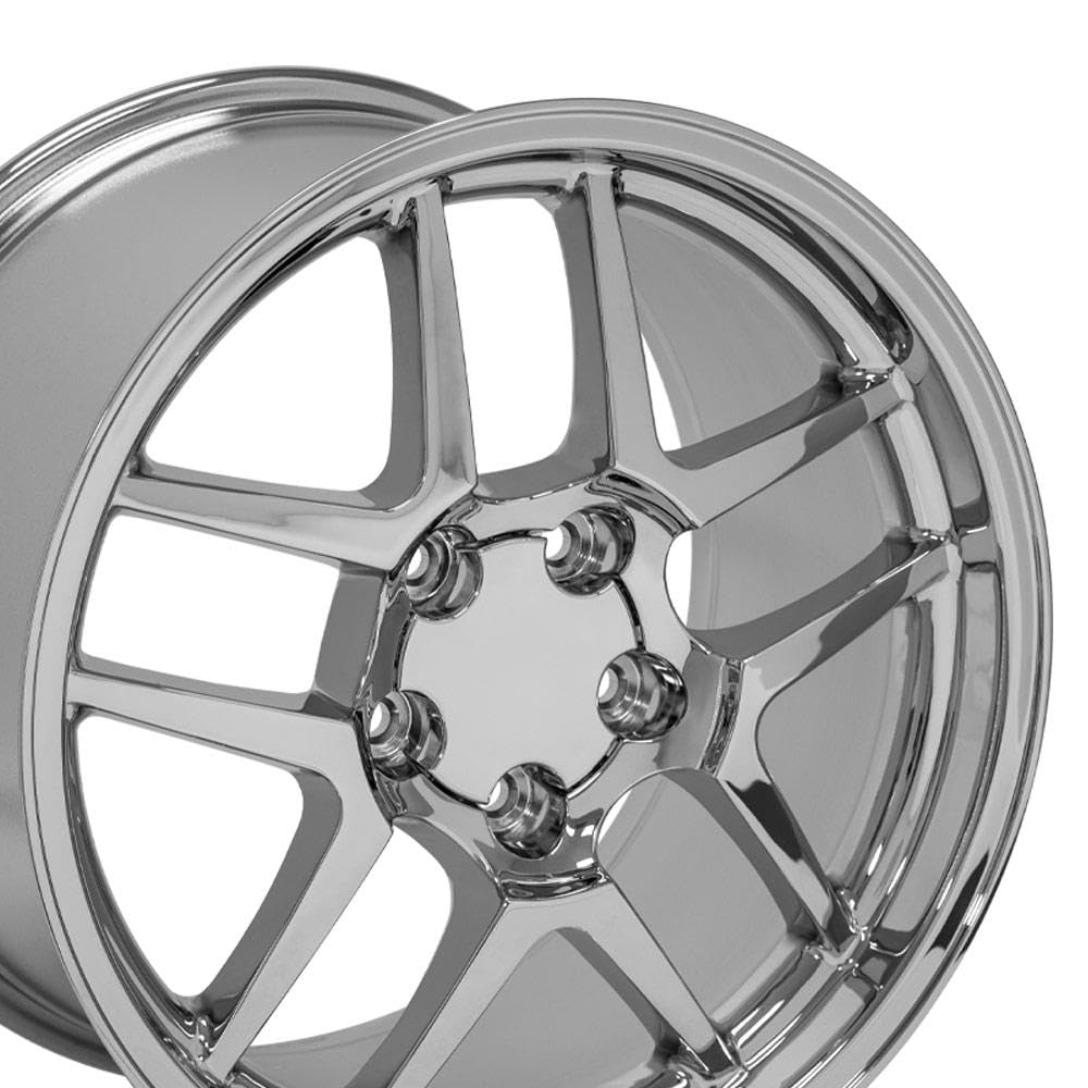 CV04 OE Wheels 18 Inch Rim Fits Corvette C5 Z06 Style 5x120.65 18x10.5 Chrome - Hollander 5124 (1)