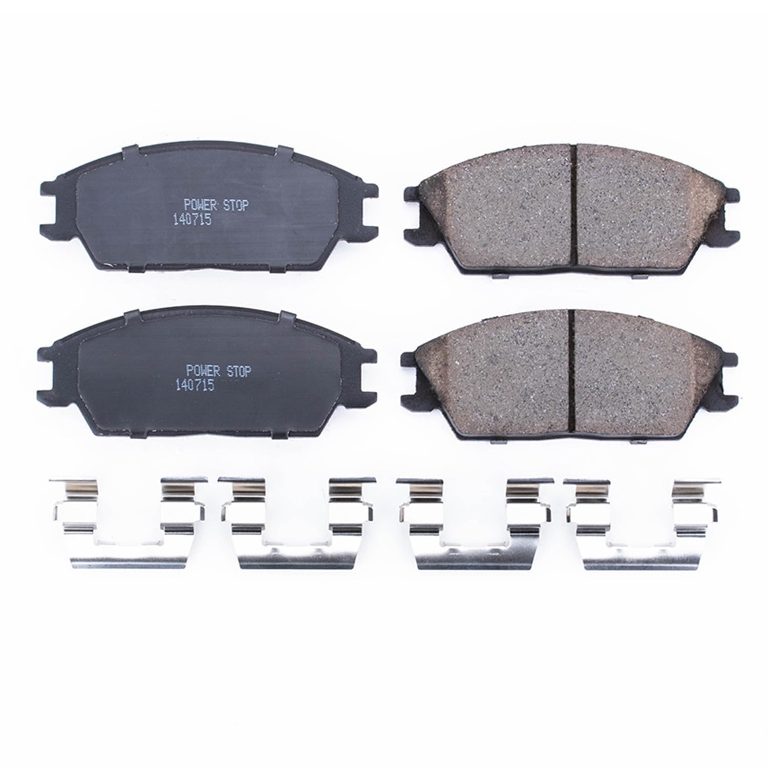 Power Stop Brake Kit Front For Hyundai Accent 1995-05 |Excel 1987-94 |Scoupe 1991 |Scoupe 1993-95 |Stellar 1987 |Precis 1987-93 - Ceramic Brake Pads With Installation Hardware, 17-404