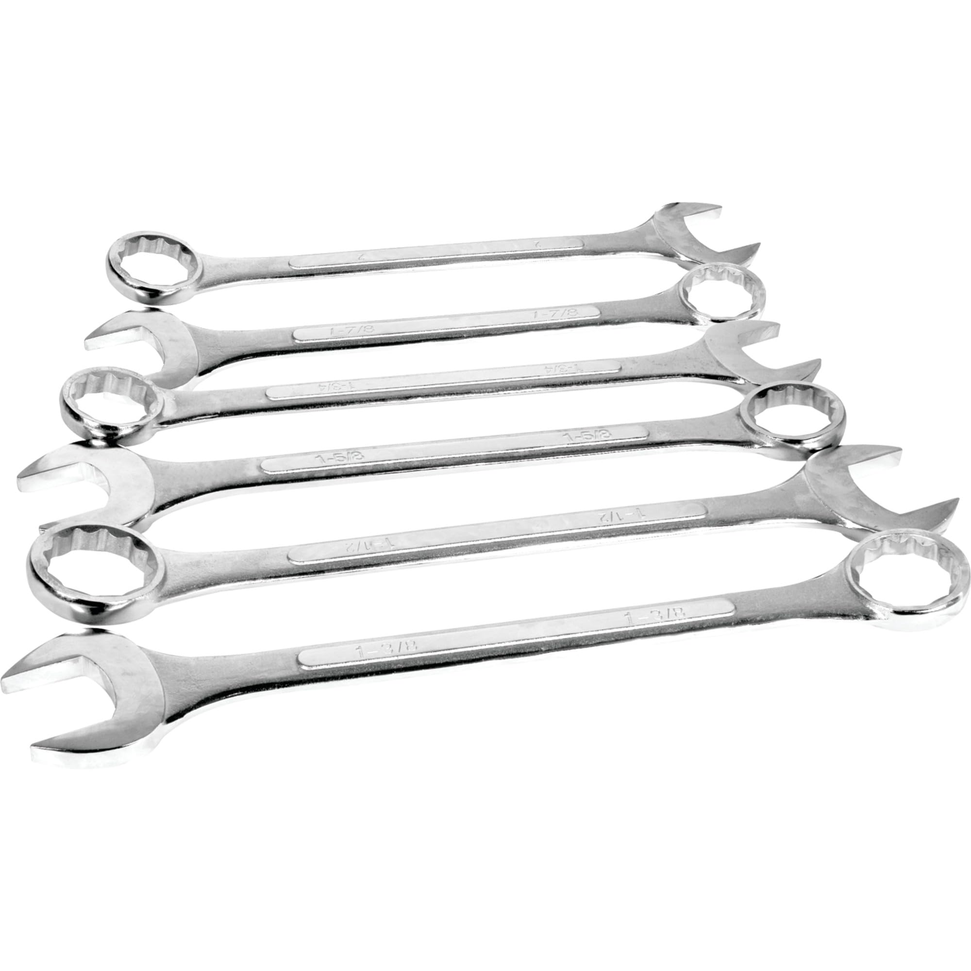 S/6 Performance Tool Jumbo 6-Piece SAE Combination Wrench Set