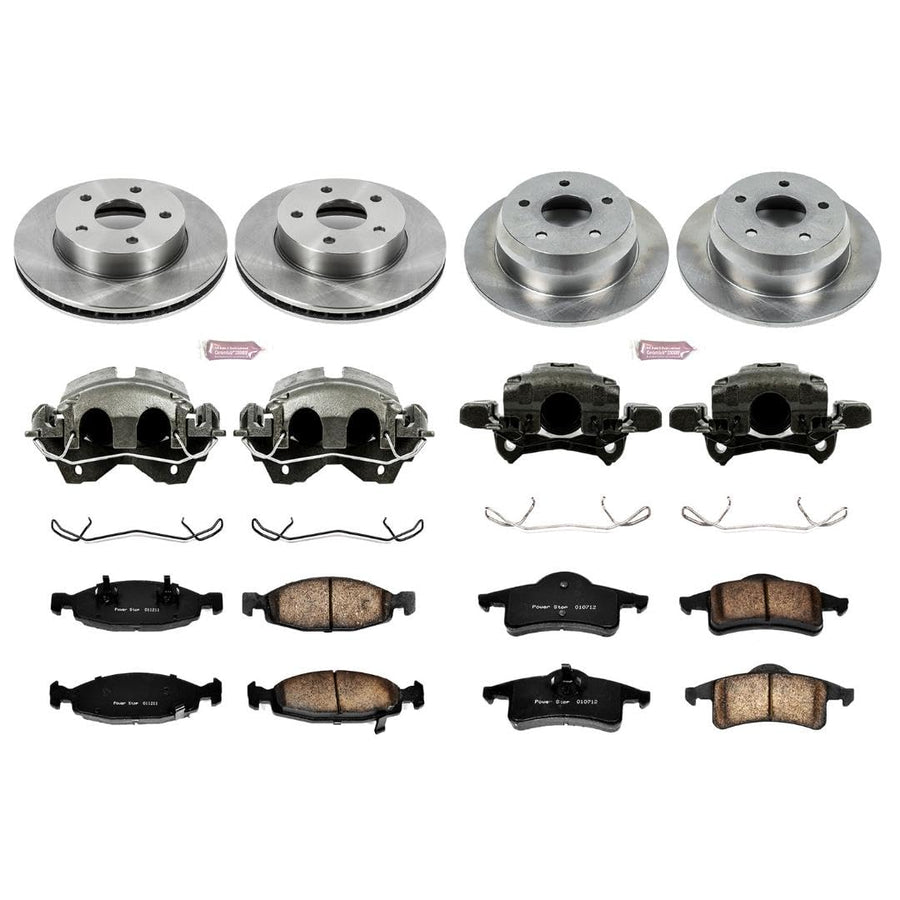 Power Stop KCOE2148 1-Click Autospecialty OE Replacement Brake Kit with Calipers For Jeep Grand Cherokee 1999-2002 [Model Specific]