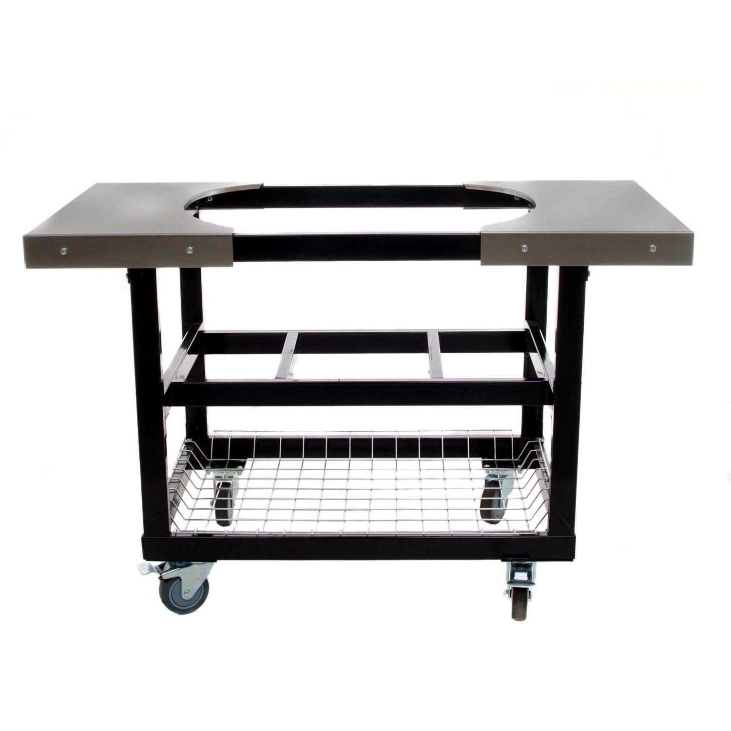 320-Cart Primo Grills & Smokers with Stainless Steel Side Tables for Junior Oval