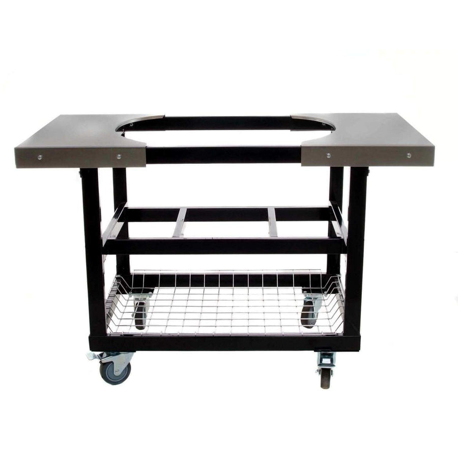 320-Cart Primo Grills & Smokers with Stainless Steel Side Tables for Junior Oval