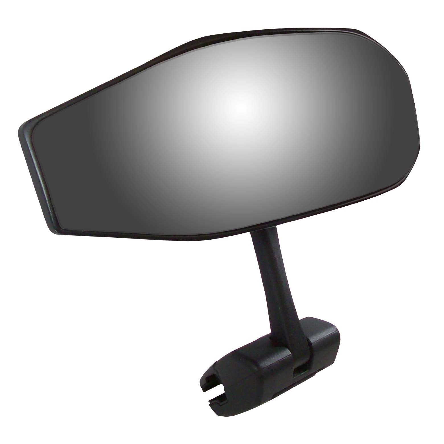 Black CIPA Vision 180 Degree Marine Mirror with Deluxe Cast Aluminum Cup Mounting Bracket