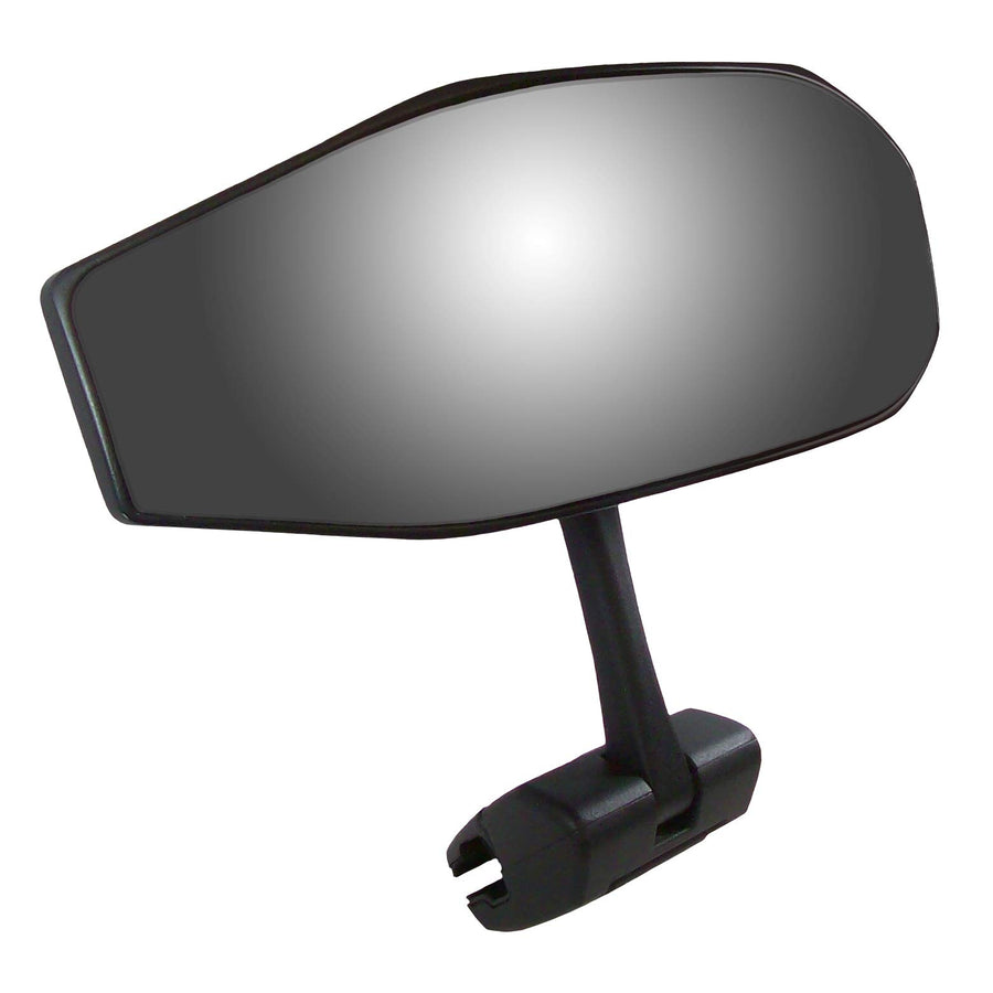 Black CIPA Vision 180 Degree Marine Mirror with Deluxe Cast Aluminum Cup Mounting Bracket