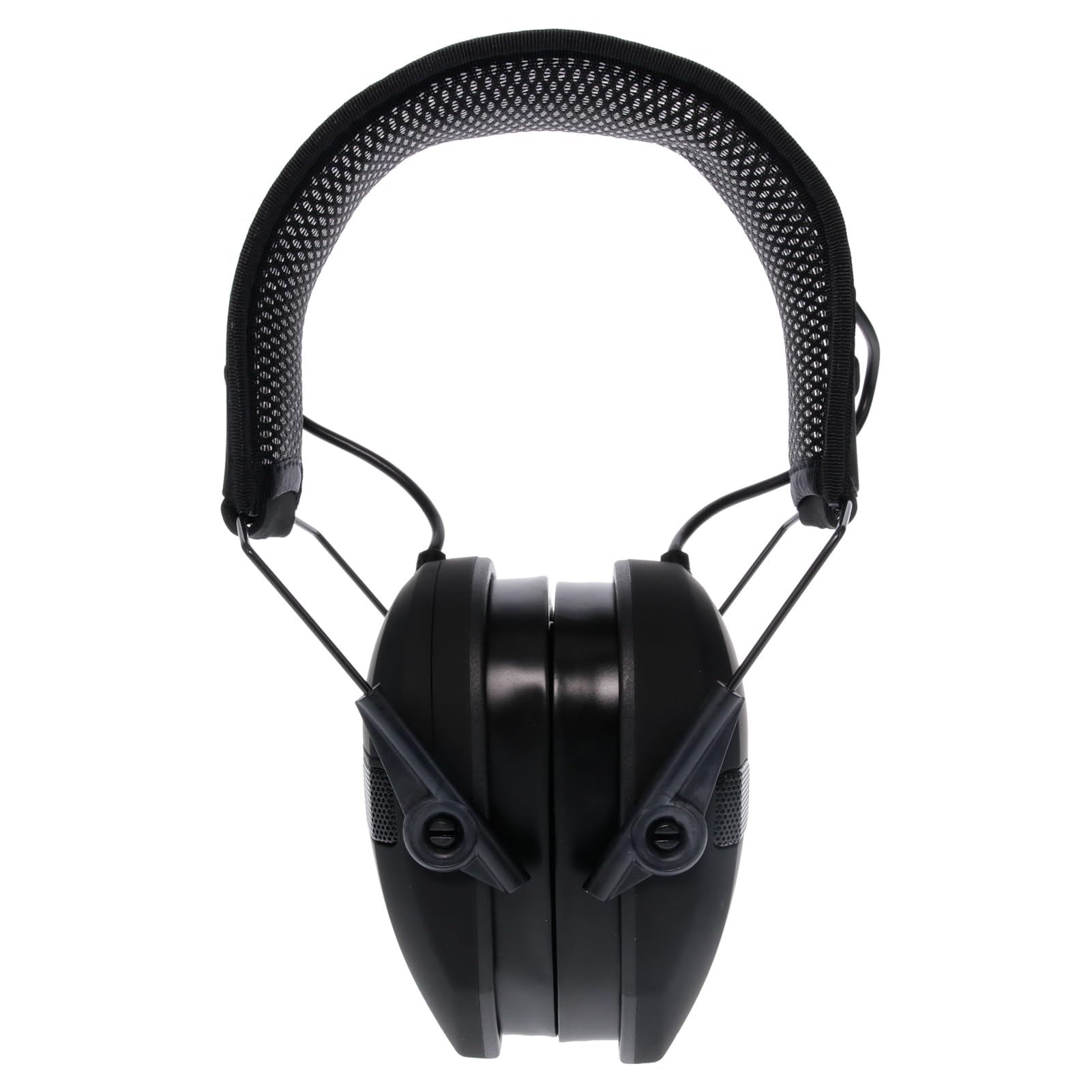 Walker's Noise-Cancelling Razor Slim X-TRM Sound-Enhancing Hunting Gun Range Shooting Electronic Earmuffs with Cooling Pads, Moisture Wicking Headband & 2 AAA Batteries, Black