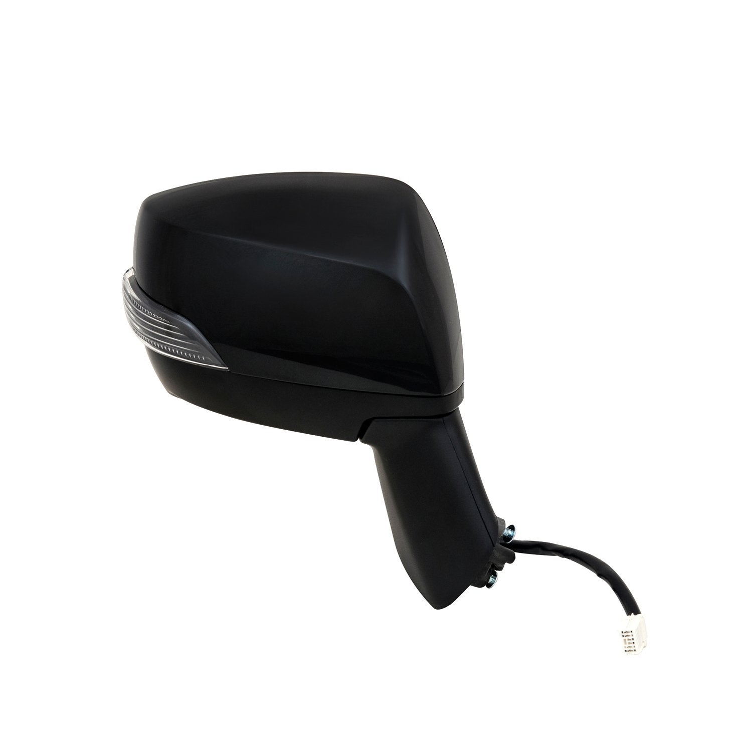 Side Passenger Mirror for Subaru XV Crosstrek, Textured Black w/PTM Cover, w/Turn Signal, Heated Power, Foldaway