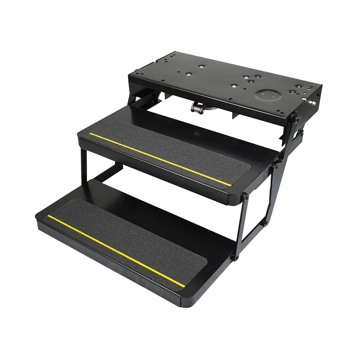 34 Series Kwikee Electric Step Assembly, Logic Control Unit, Power Switch Kit for RV, Travel Trailers, Hidden Light, 8.5" Step Rise, Anti-Slip Surface, 12V DC Motor, Steel Construction - 3722862