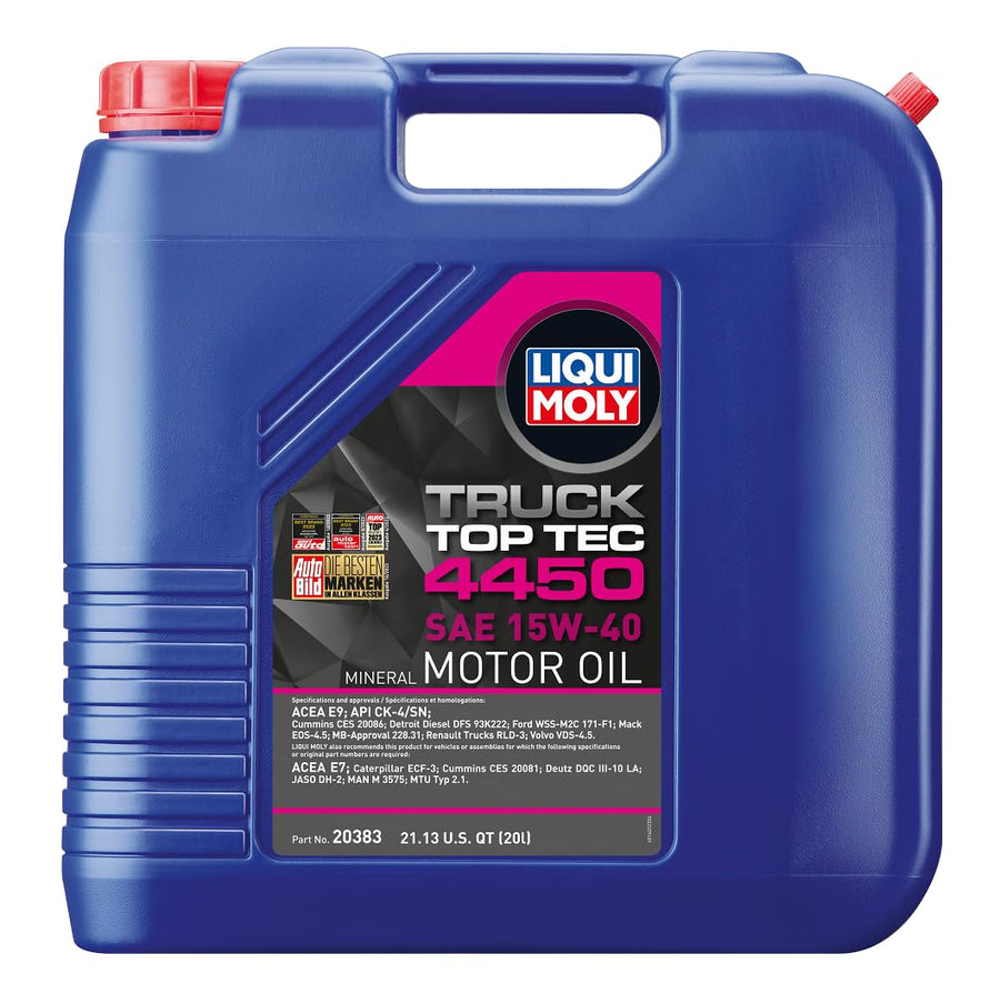 Liqui Moly 4450 Top Tec Truck SAE 15W-40 | 20 L | Motor Oil | SKU: 20383