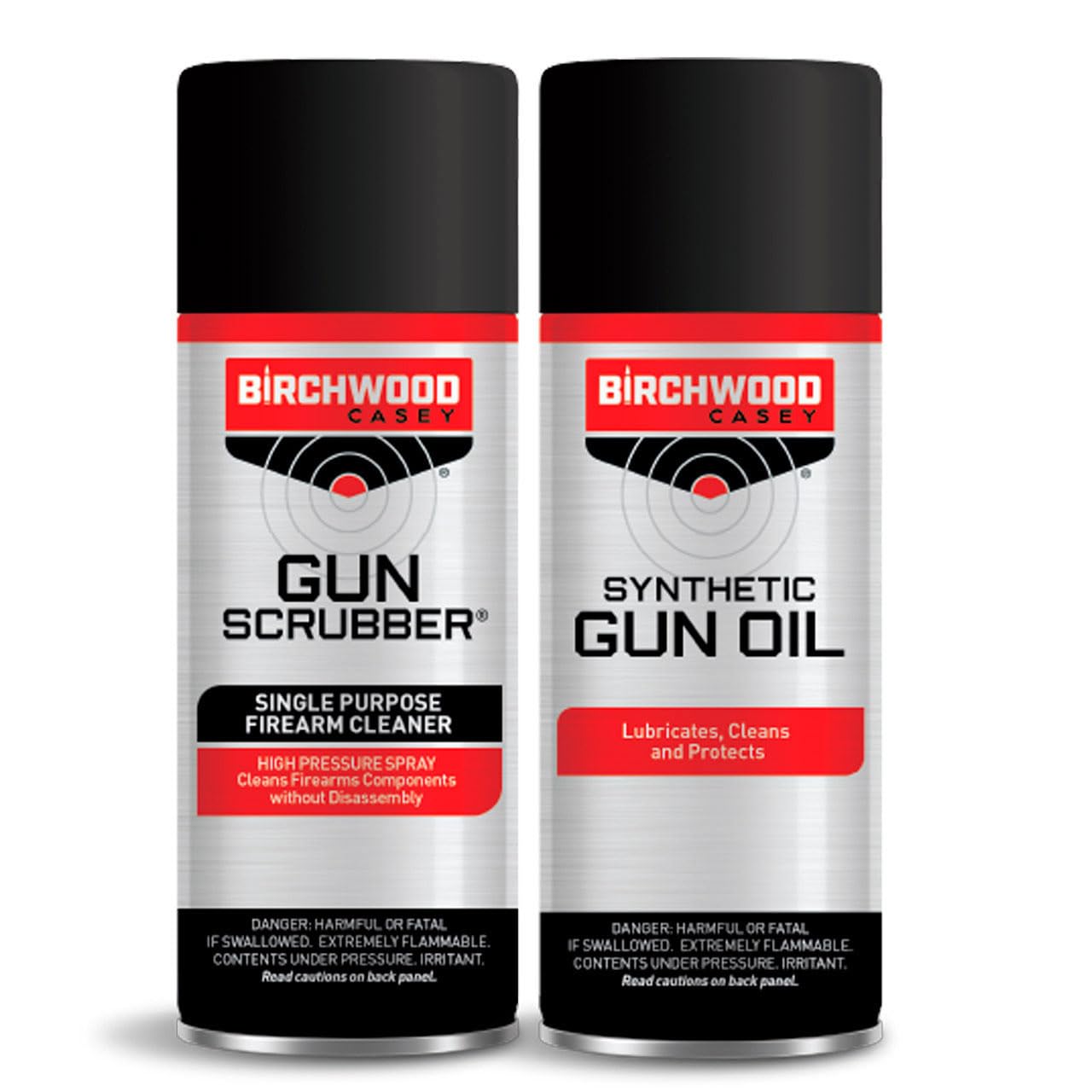 Birchwood Casey Single Purpose Gun Scrubber Cleaner & Gun Oil for Gun Cleaning, Lubricating, Protection (Pack of 2) (Packaging May Vary)