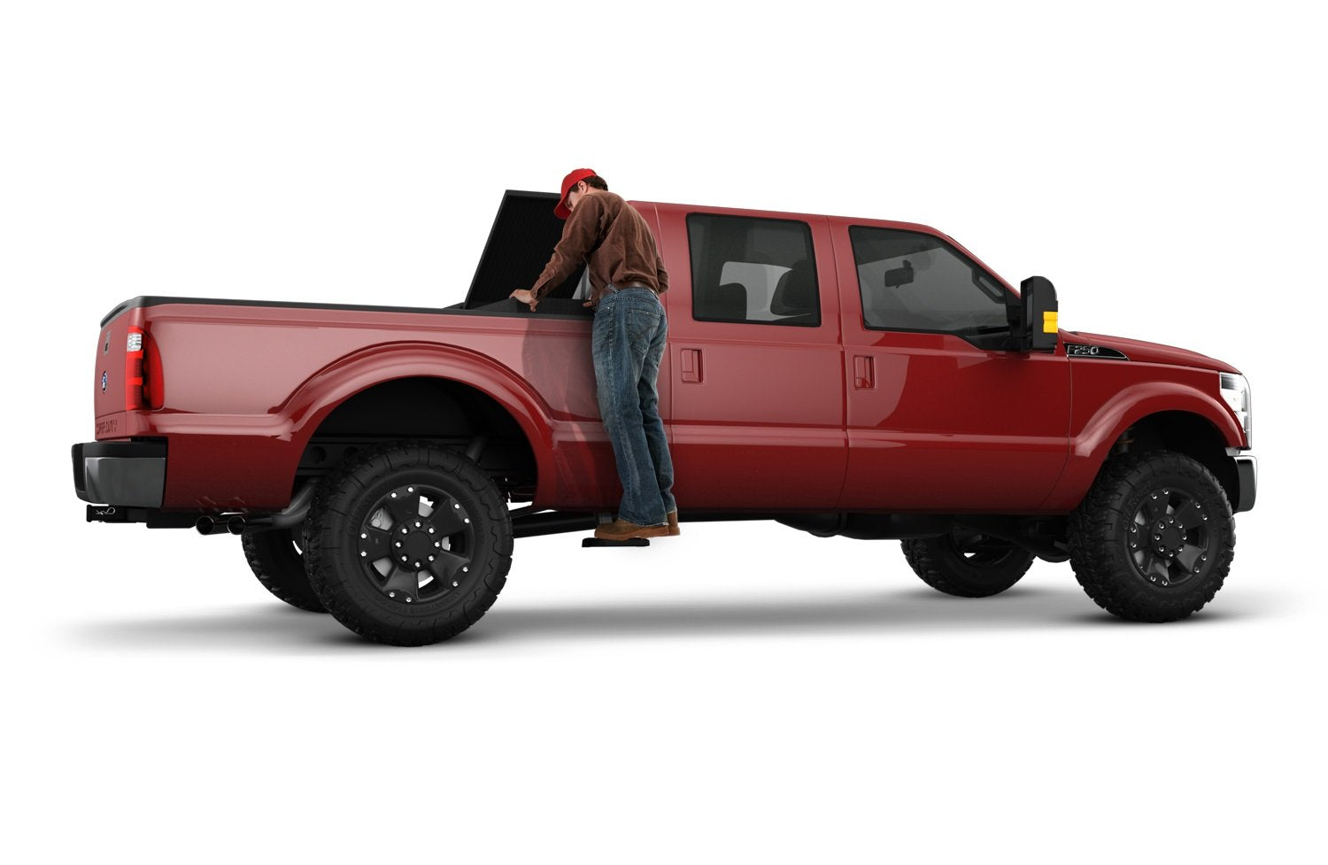 AMP Research BedStep2 RealTruck | 75403-01A | Fits 1999 - 2016 Ford F-250/F-350/F-450/F-550 Super Duty