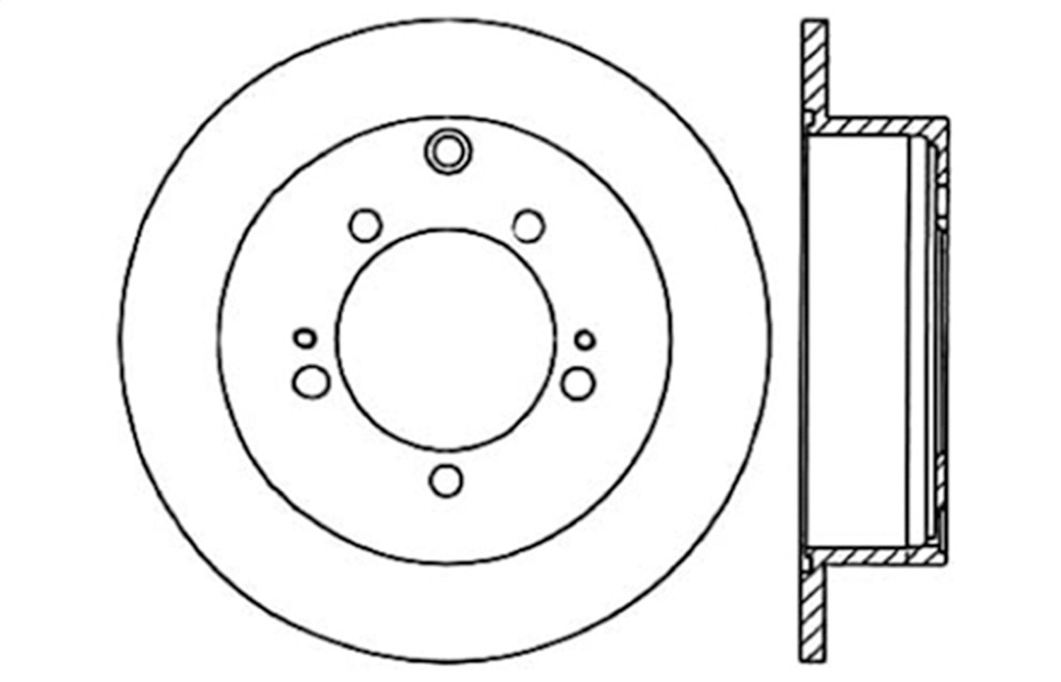 Sport Drilled/Slotted Brake Rotor StopTech 127.46067L (Rear Left), 1 Pack