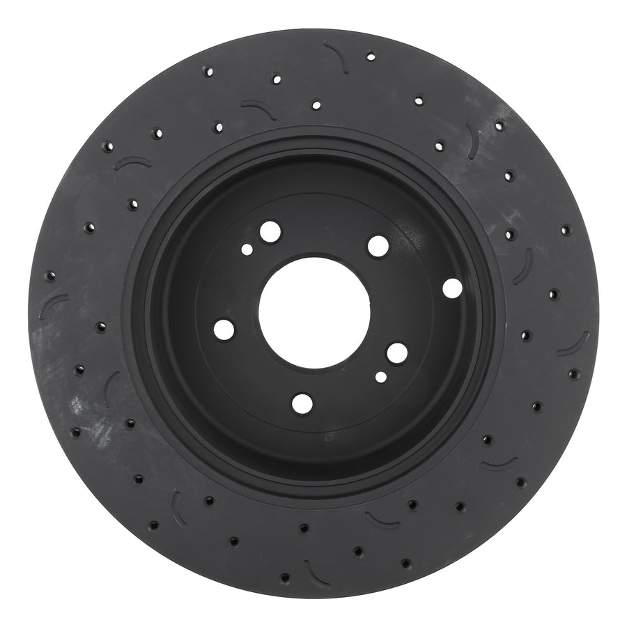 Talon Cross-Drilled and Slotted Vented Rotor, Hawk Performance Brakes, 12.99 in. Diameter, 2.39 in. Height