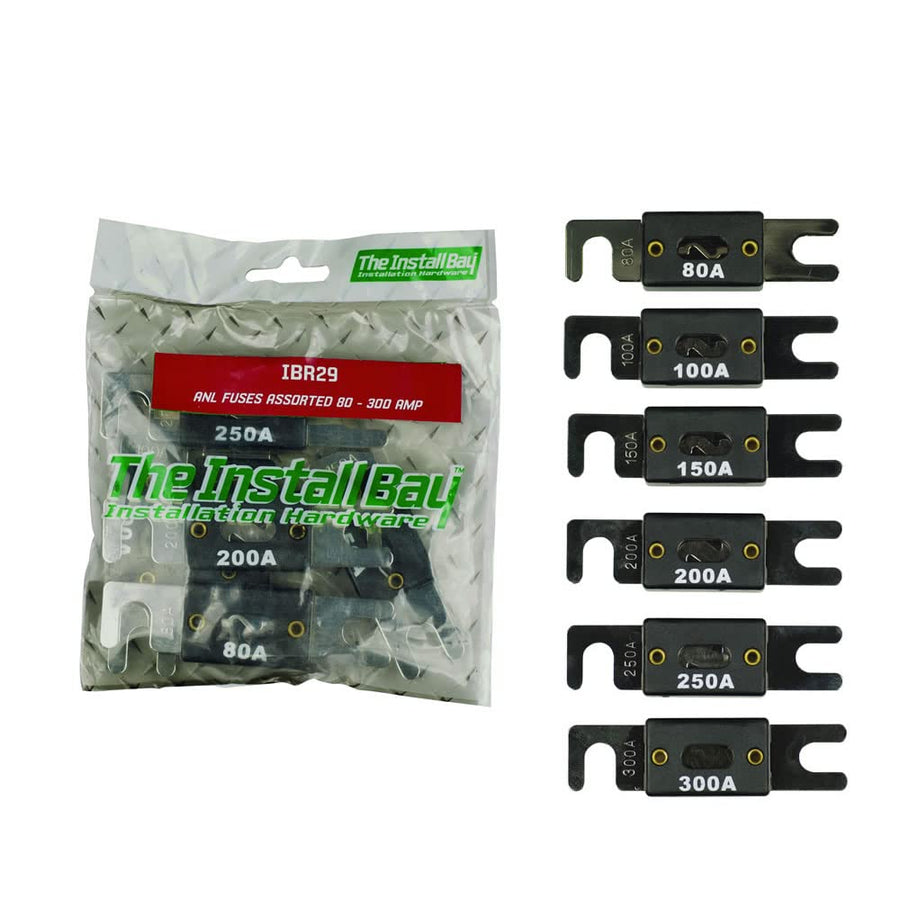 IBR29 Install Bay - 80 to 300 Amp Assorted ANL Fuses (6 Pack)