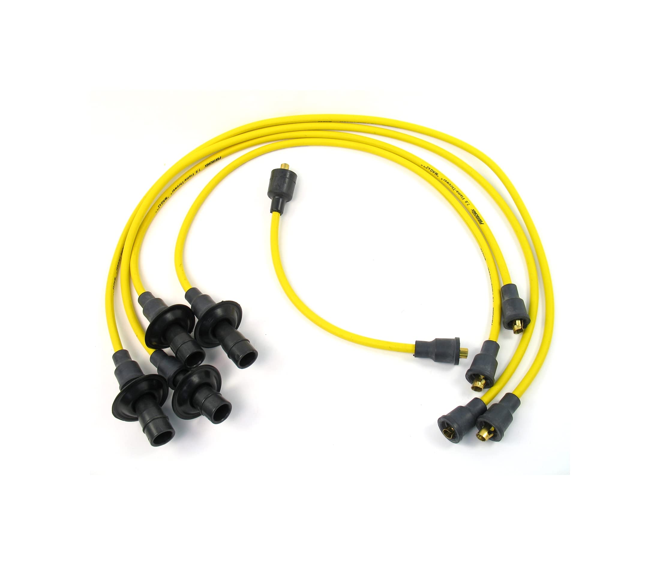 Flame-Thrower Pertronix 704501 Yellow Custom Fit 4 Cylinder Spark Plug Wire