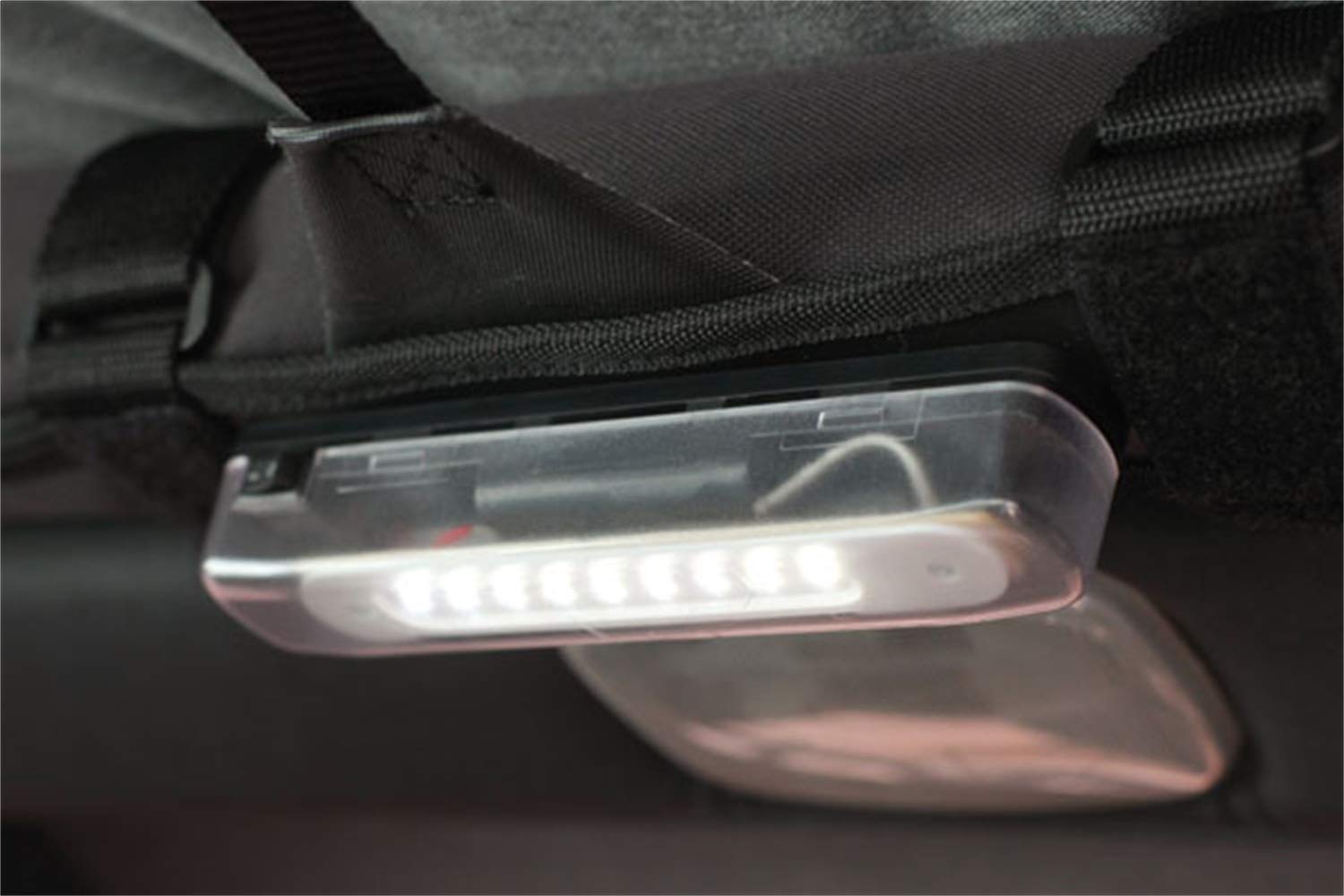 Interior Courtesy Light Rugged Ridge | Thermoplastic Olefin (TPO), Black | 11250.08 | Fits Universal