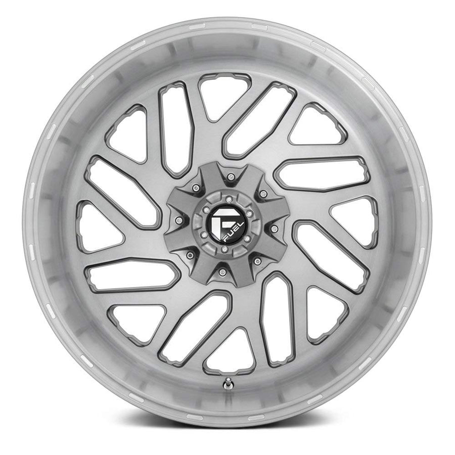 D715 Fuel Triton 1Pc Custom Wheel - 26X12, -44 Offset, 8X165.1 Bolt Pattern, 125.1Mm Hub - Platinum Rim