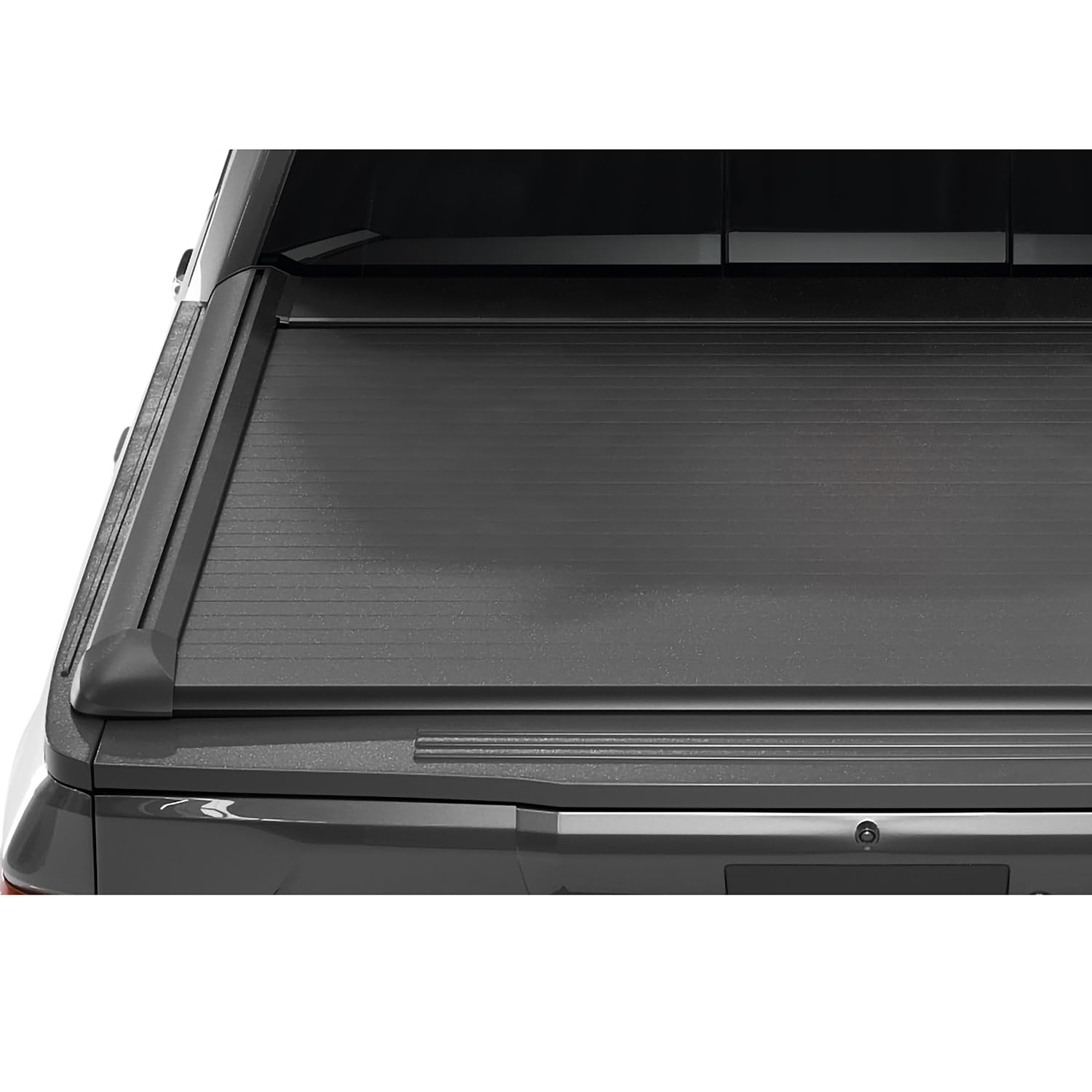 Hard Retractable Tonneau Cover TrailFX TFX6006 Fits 2019-2025 Ram 1500 6.5 Foot Bed Without RamBox Manual Retractable with Key Lock Black Matte Powder Coated Aluminum T-Slot Rails Clamp-On