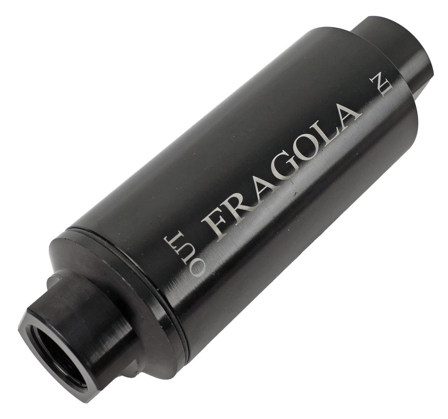 Fuel Filter Fragola Performance Systems #10 In/Out 40 Micron Black 960003-BL