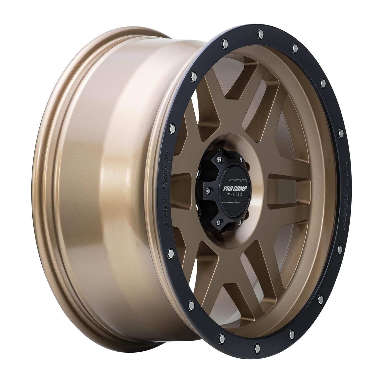 Pro Comp PHASER Alloys 17X9 6X139.7 4.76-6mm MATTE BRONZE WITH BLACK LIP - PXA9641-7983