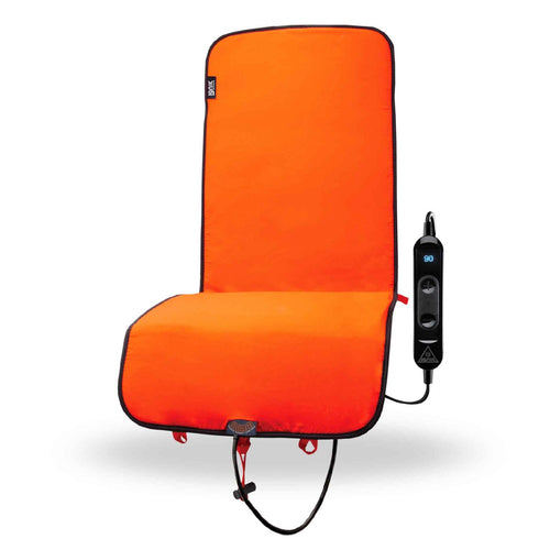 Backside Ignik 12-Volt Powered Heated Seat Pad, X-Large, Orange/Blue
