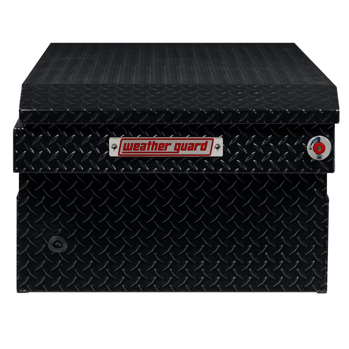 Weather Guard Saddle Box Model 117-5-04, Aluminum, Full Extra Wide, Gloss Black, 14.4 cu ft