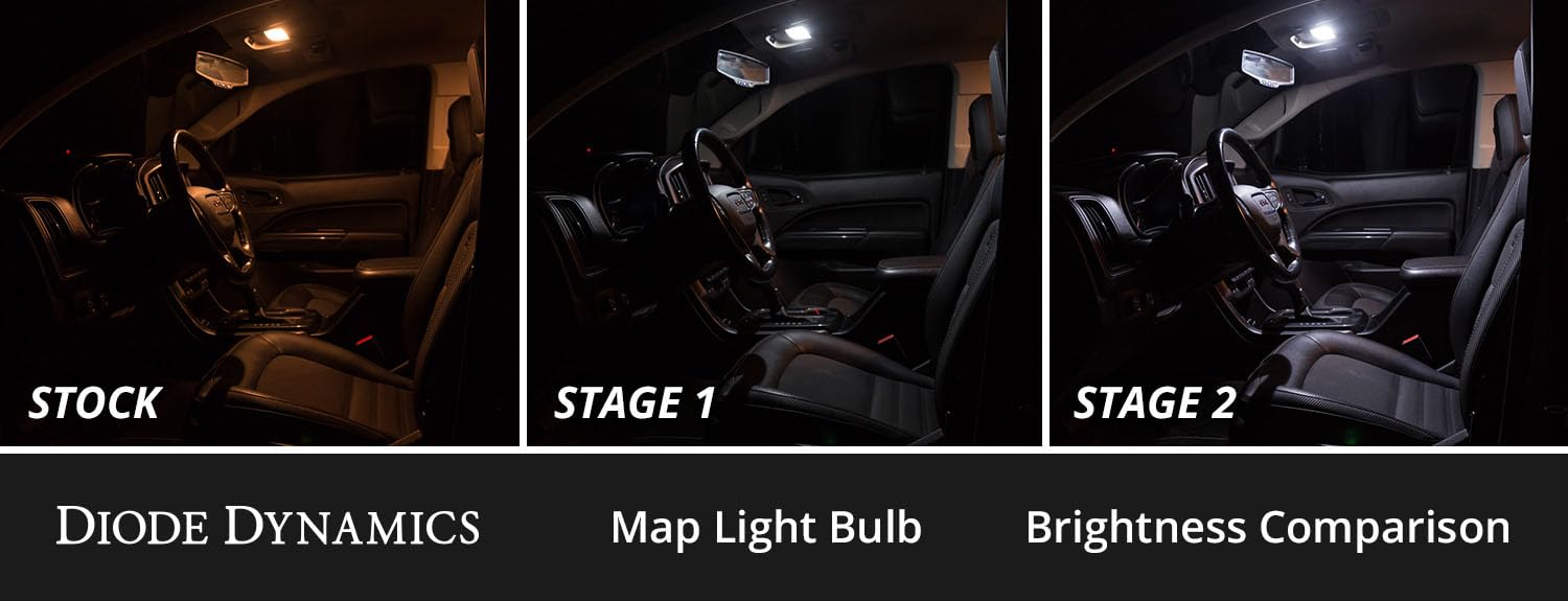 Diode Dynamics interior bulb pack LED compatible with Nissan Frontier 2005-2021, Stage 1