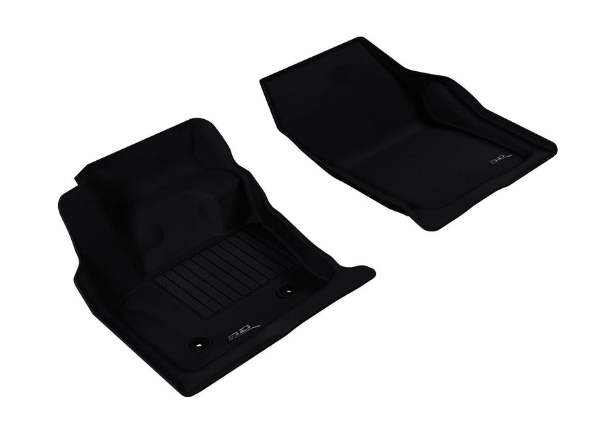 Kagu Floor Mat 3D MAXpider Custom Fit (Black) Compatible with Ford Fusion/Lincoln MKZ 2013-2016 - R1