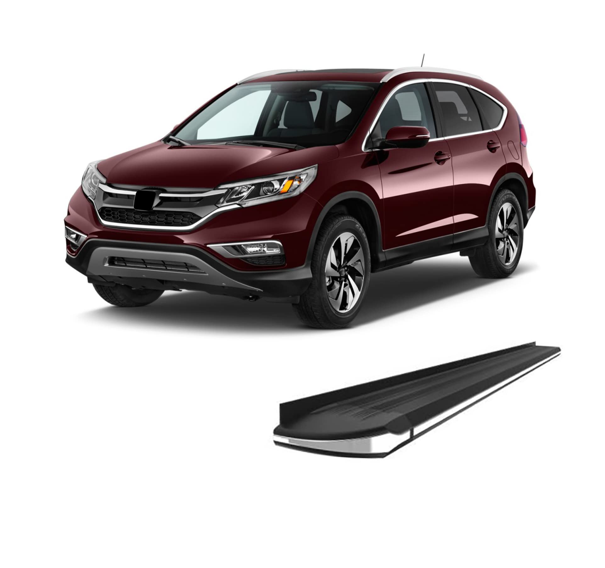 Exceed Black Horse Running Boards Compatible with 2007-2016 Honda CR-V-EX-HOCR12