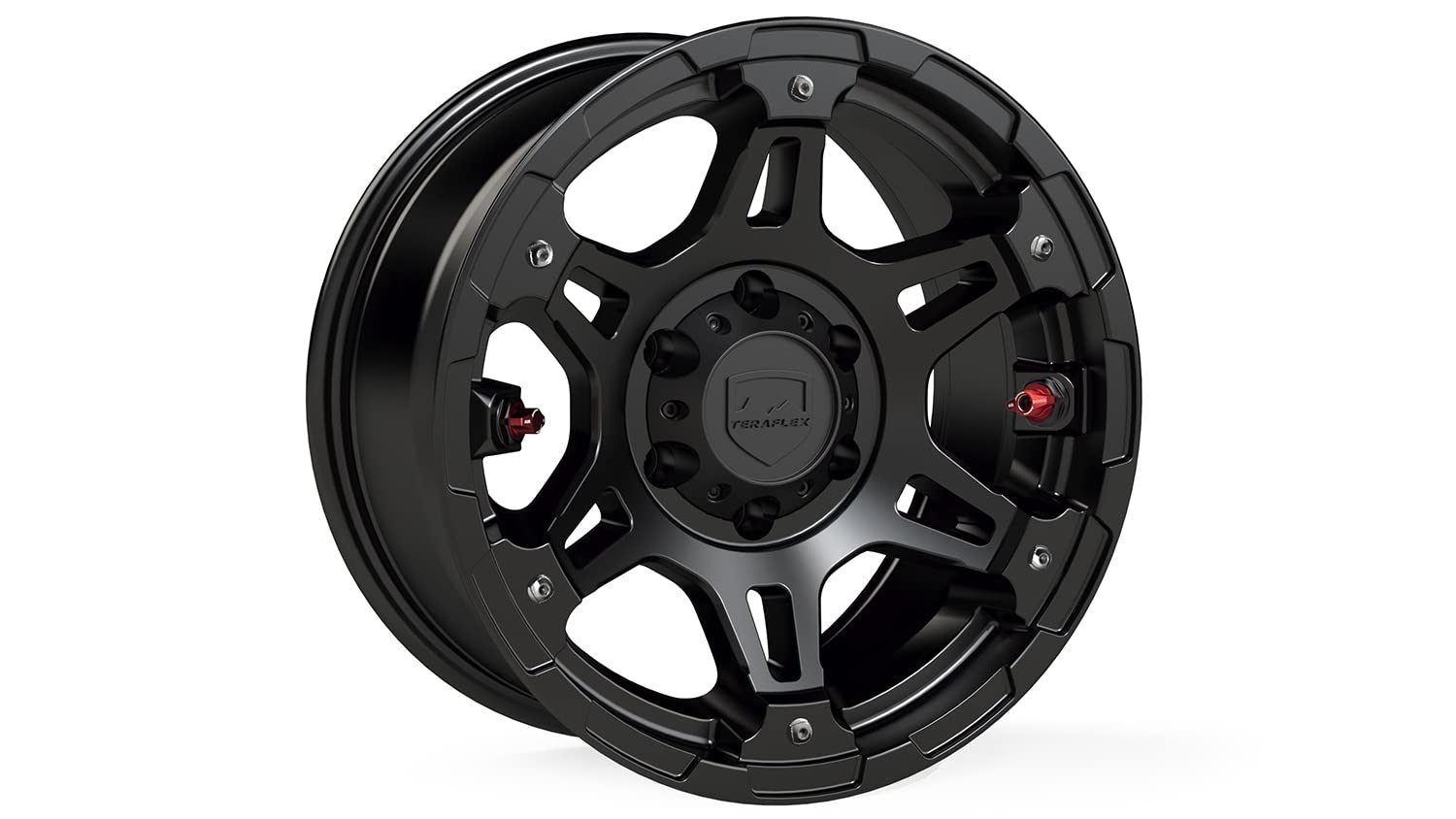 TeraFlex Split Spoke Nomad Off-Road Wheel – 6x139mm – -12mm – Metallic Black