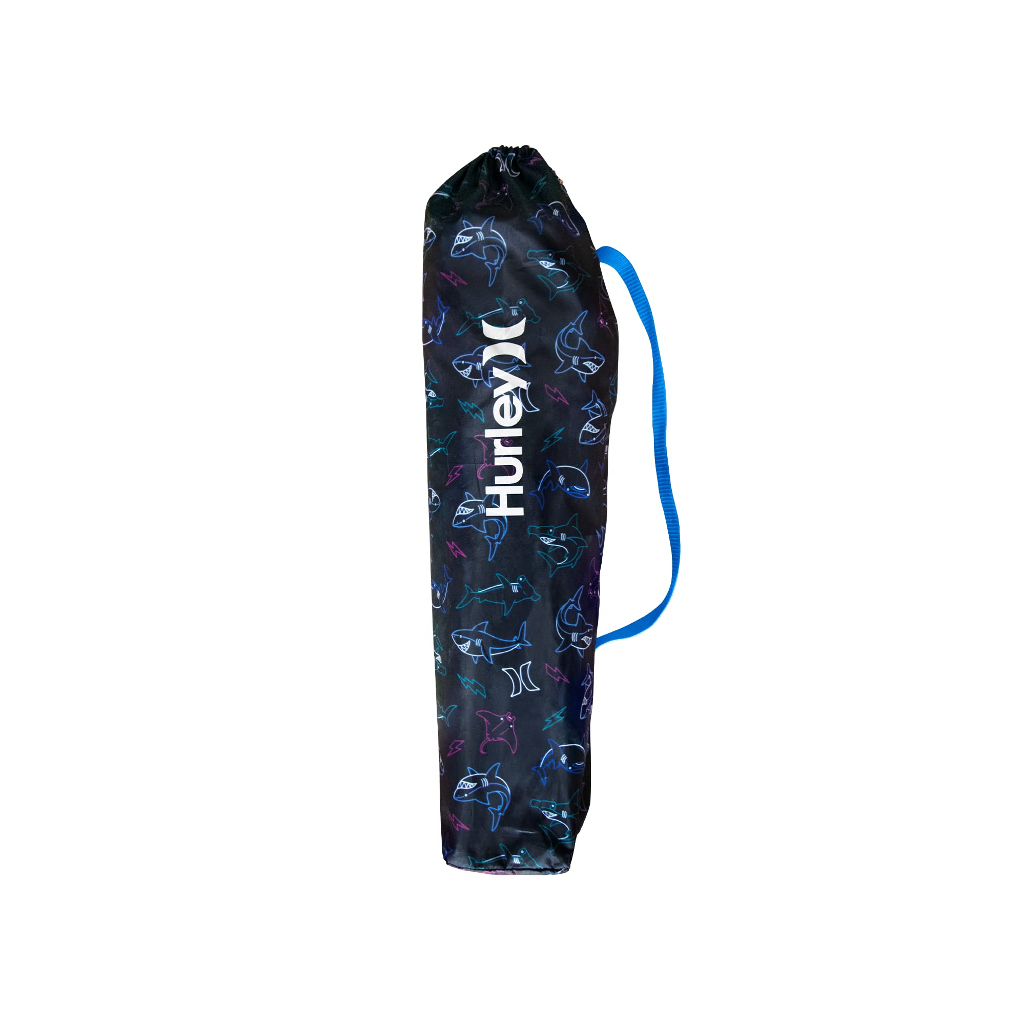 Kids Hurley Quad Chair with Umbrella, One Size, Navy Shark