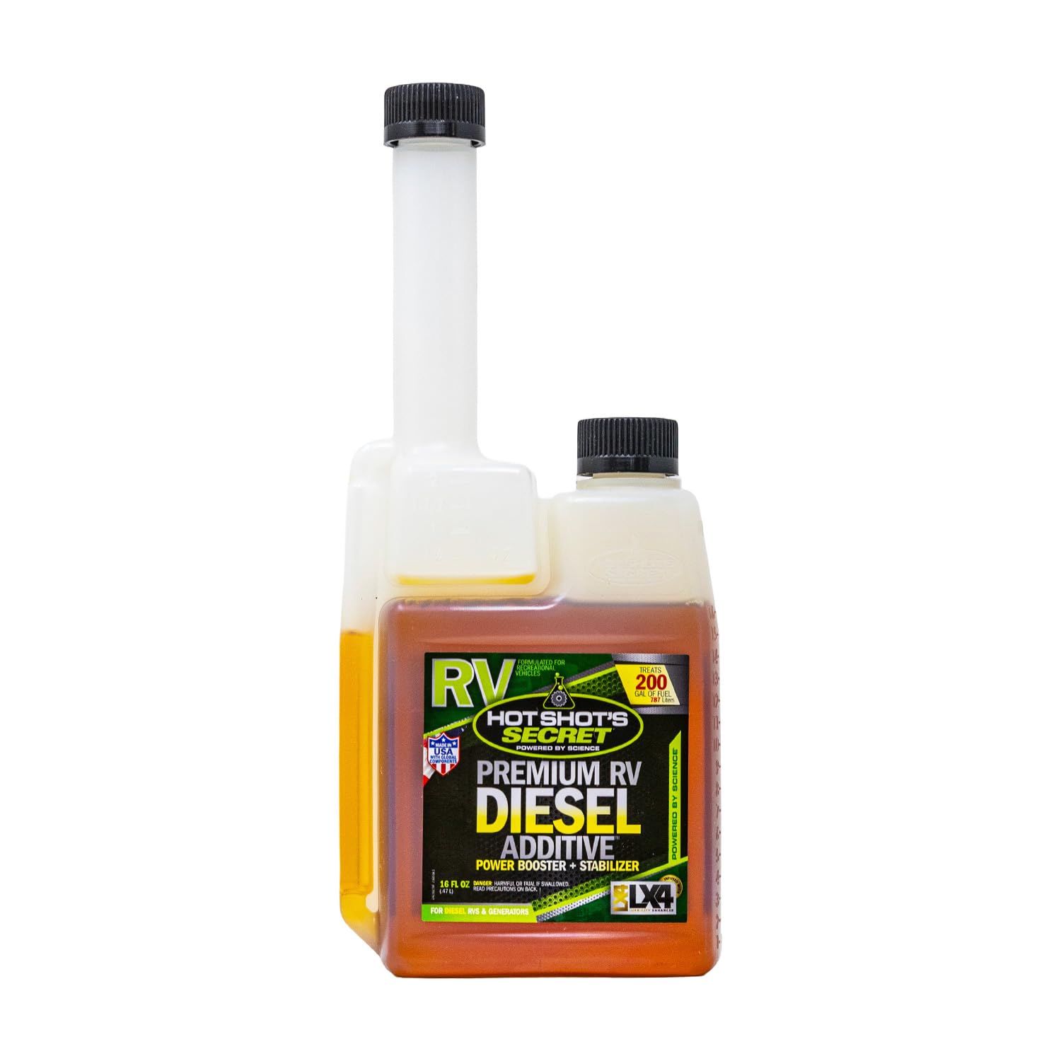 Premium Hot Shot's Secret RV Diesel Additive 16 Ounce Bottle, Packaging May Vary