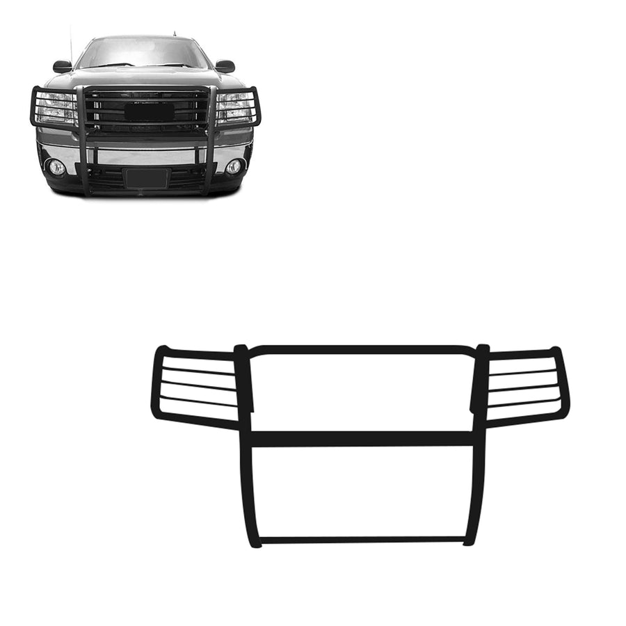 Bumper Guard Black Horse Grille brush Modular Black Compatible with 2007-2013 GMC Sierra 1500-17GS10MA