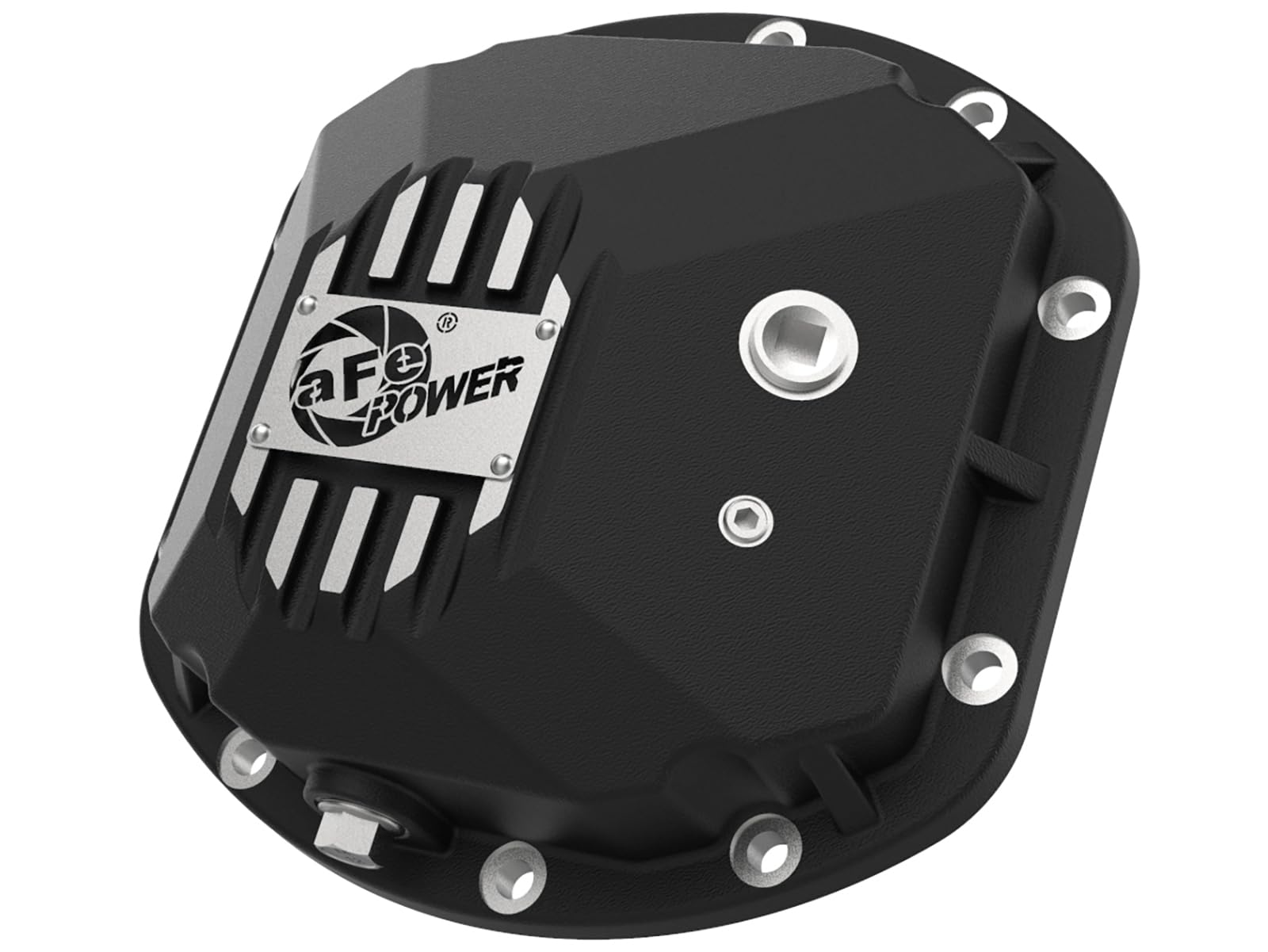aFe POWER Front Differential Cover Pro Series Black w/Machined Fins - #46-71130B - Jeep Wrangler (TJ/JK) 97-18
