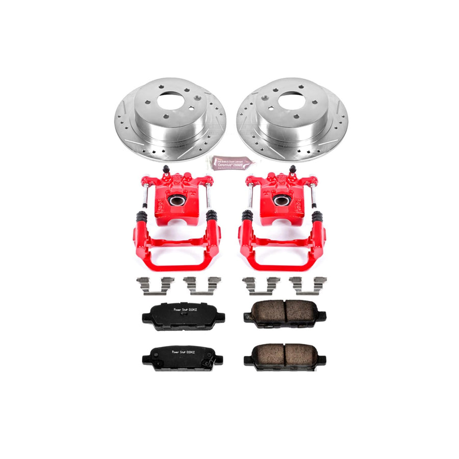 1-Click Performance Brake Kit Power Stop (KC098) with Calipers For Nissan Altima 2002-2006, Nissan Maxima 2004-2006 [Model Specific]