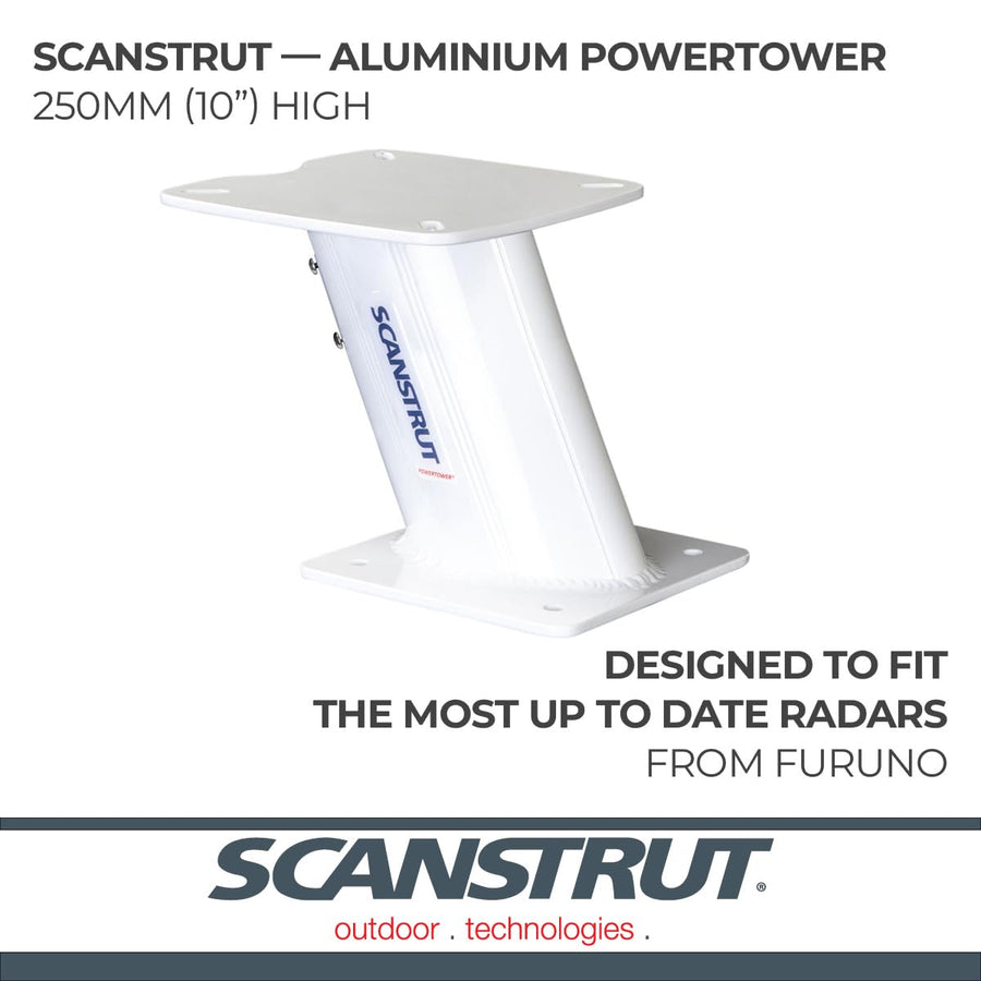 Aluminium APT-250-02 Scanstrut PowerTower AFT Leaning 250mm / 10" for radomes