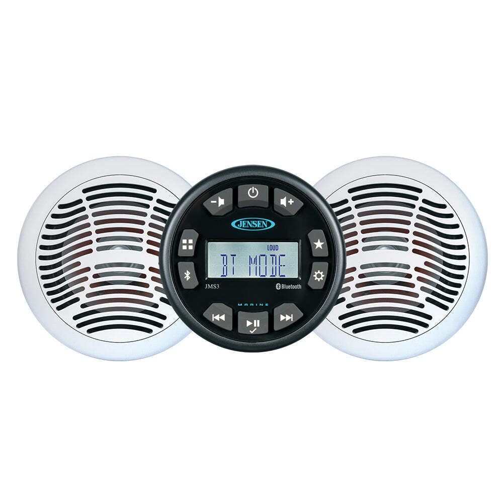 JENSEN Stereo and JMS3SPKG 6.5" Speaker Package