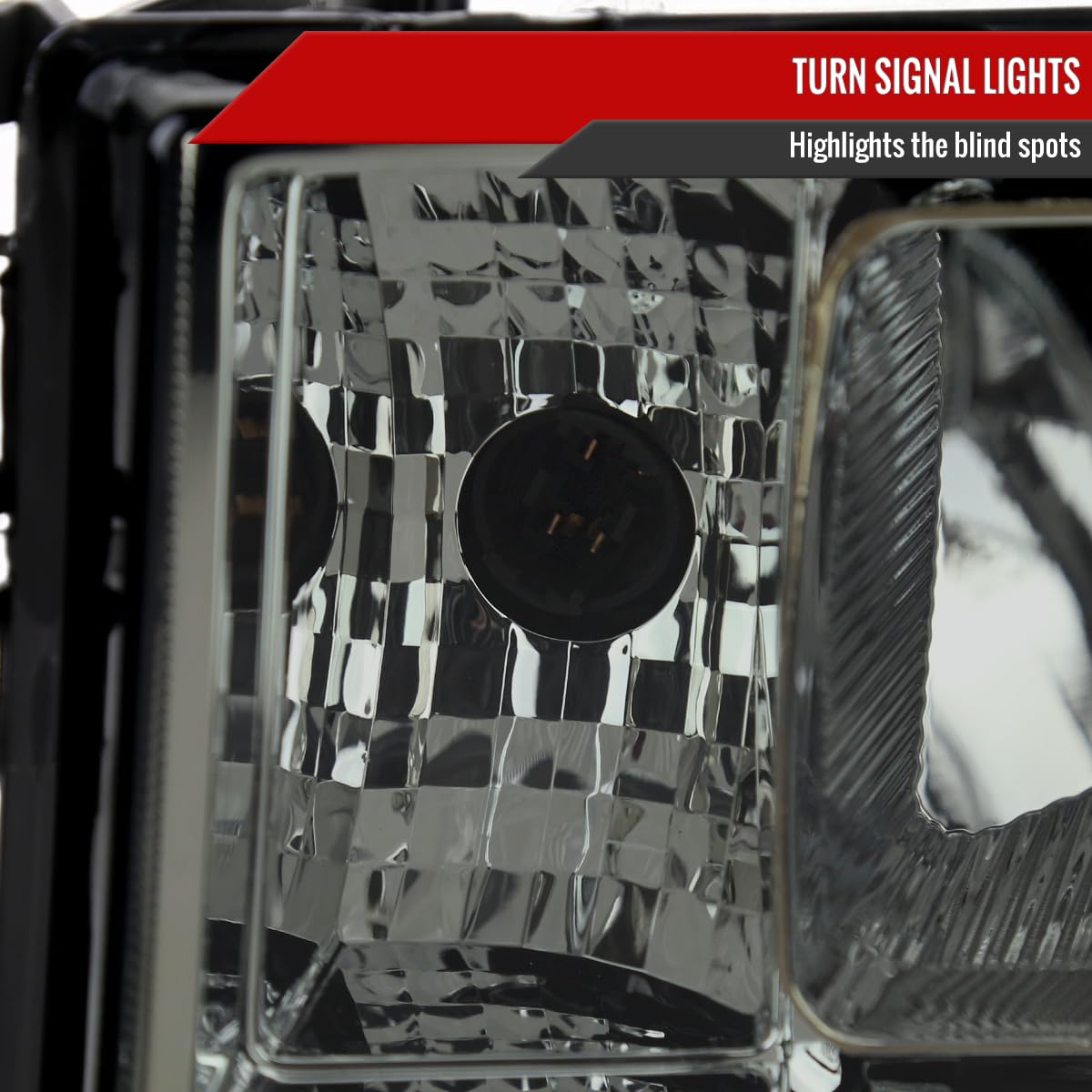 1500 SPEC-D TUNING Headlights Chrome HOUSING Light Smoked Lens