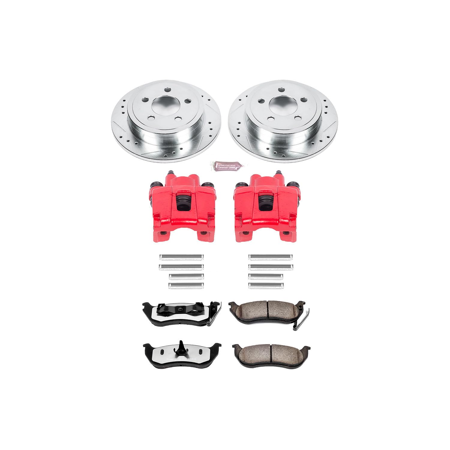 Power Stop Rear KC2197-36 Z36 Truck and Tow Brake Kit with Calipers For Jeep Liberty 2003-2007, Jeep Wrangler 2003-2006 [Model Specific]