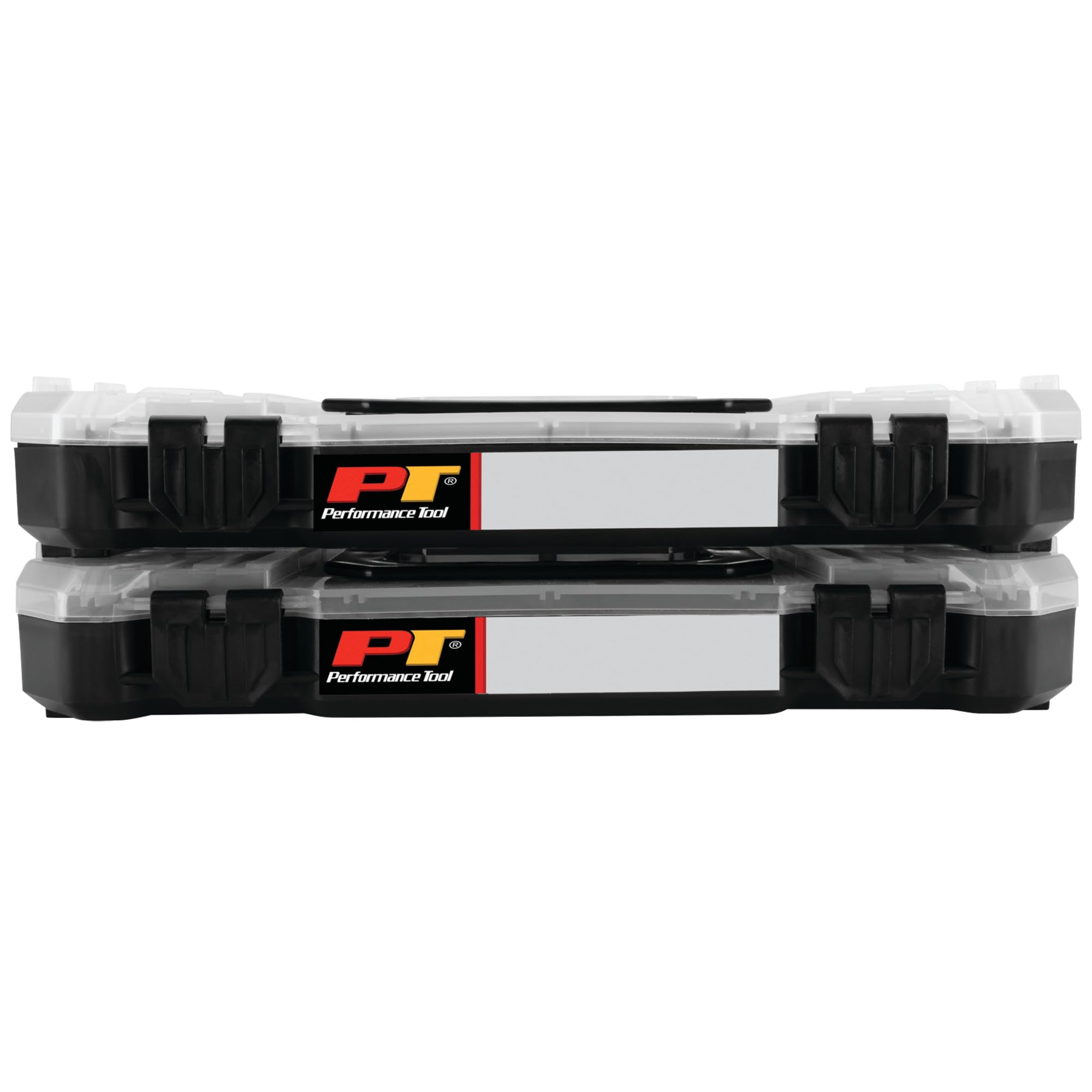 Stackable Performance Tool W5266 Storage Bins with Removable Dividers and Secure Latches for Hardware Organization and Portability