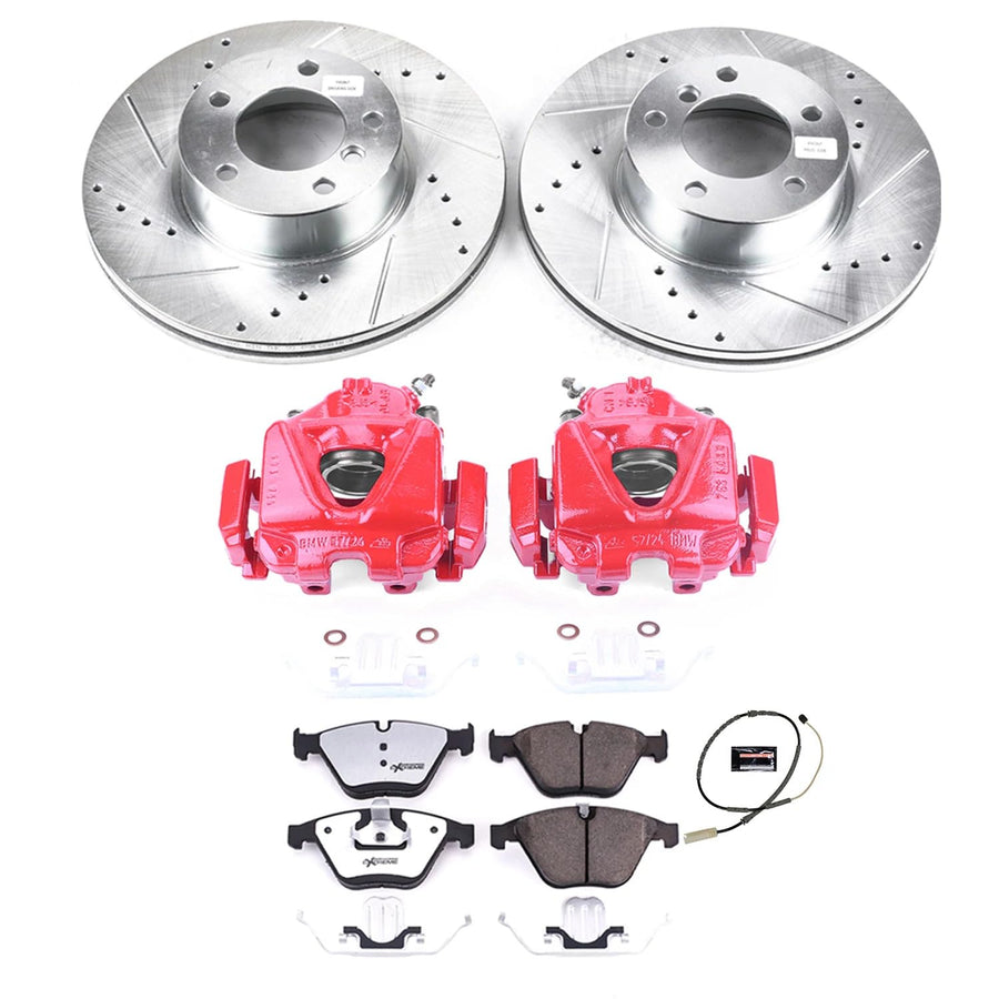 Power Stop Front KC7026-26 Z26 Street Warrior Brake Kit For BMW X1 2013-2015 [Model Specific]