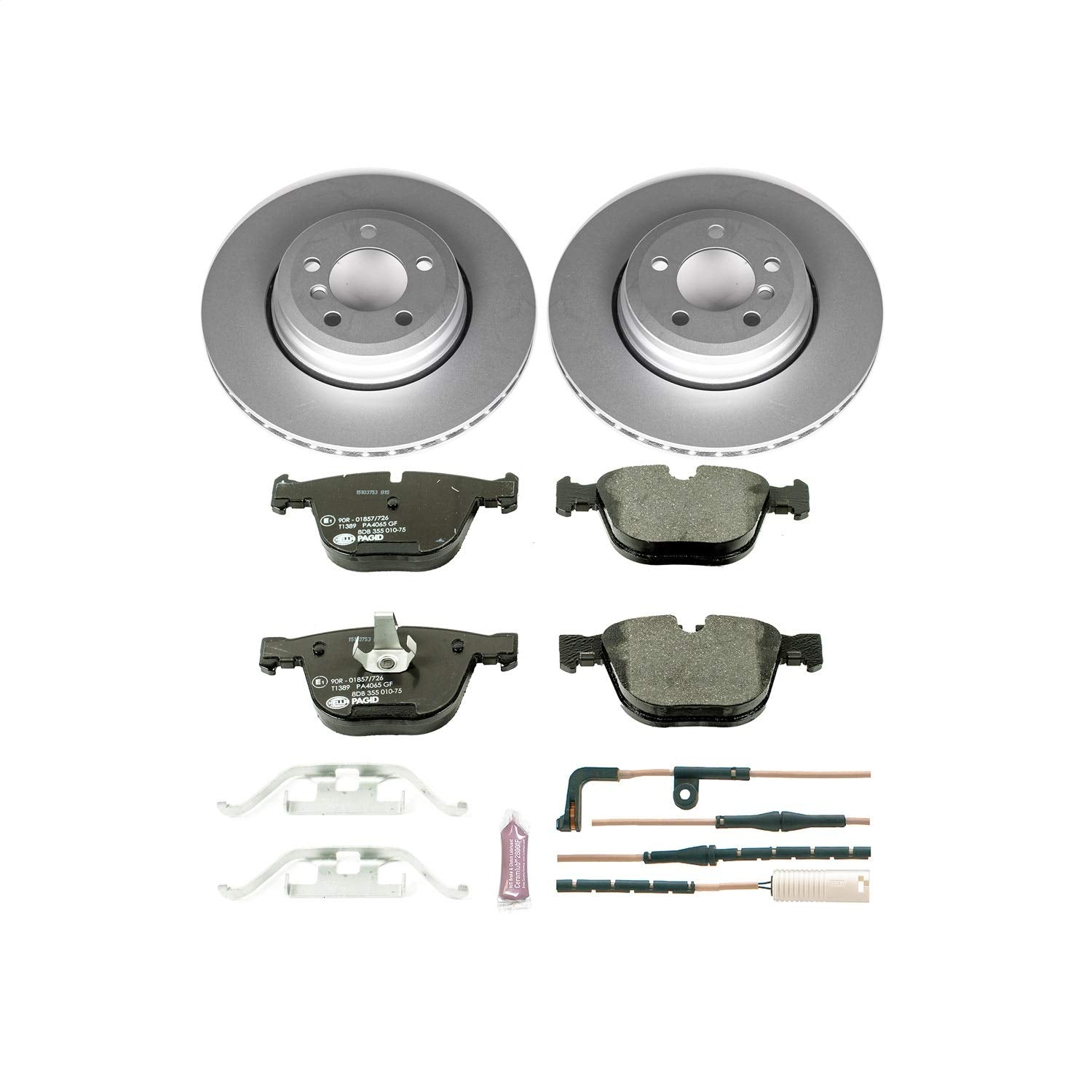 Power Stop ESK2086 Euro-Stop Rear Brake Kit For BMW 745Li 2002-2005, BMW 745i 2002-2005, BMW 760Li 2003-2005, BMW 760i 2004-2005 [Model Specific]