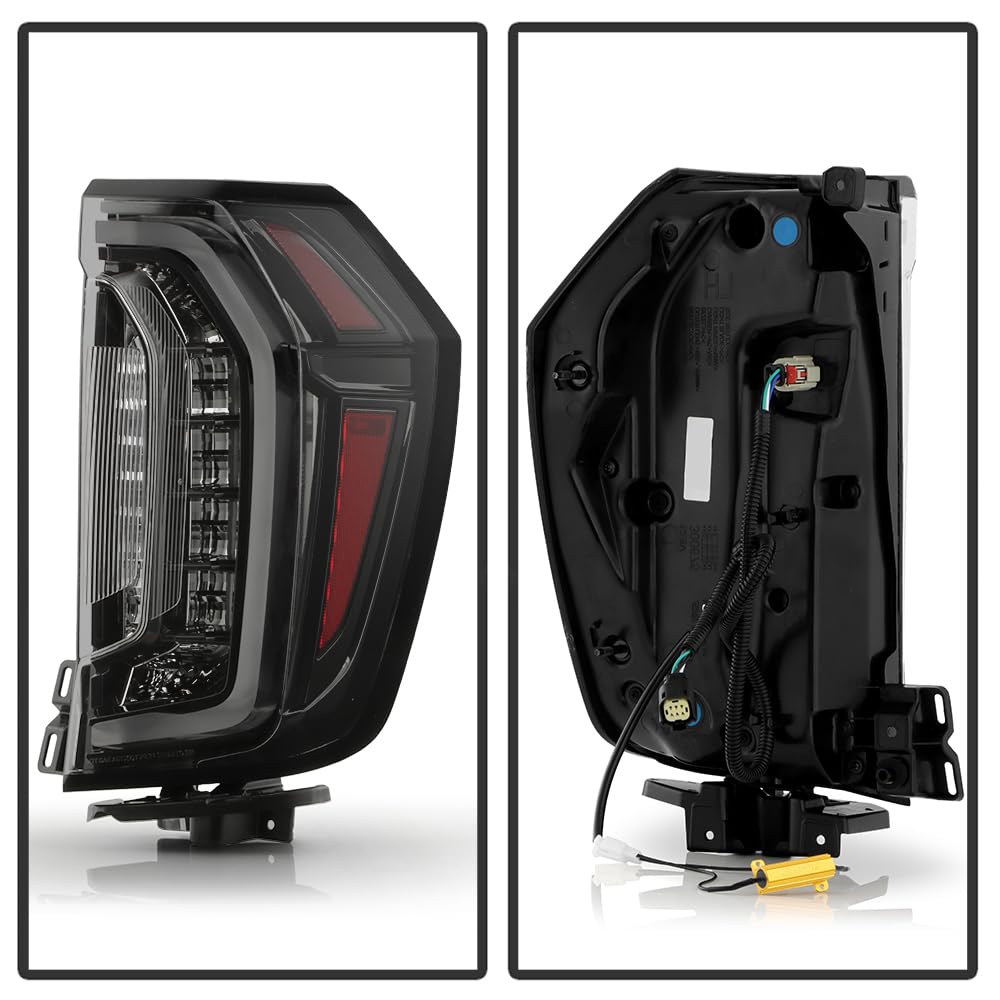 Chevy Suburban/Tahoe (POE) 21-24 OE+ Full LED Tail Light - Black (2021 Yukon Style)