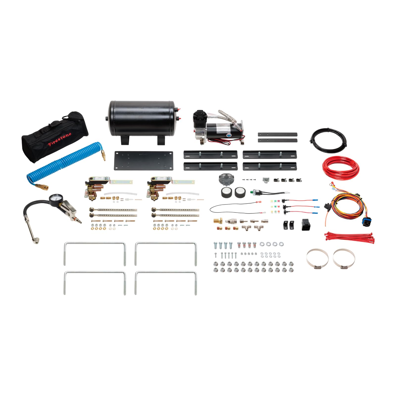 Firestone Air Command Airide 2955 Dual Self Leveling Extreme Air Suspension Compressor System | 5-150 PSI | Includes No Drill Mounting Plate | Easy Installation